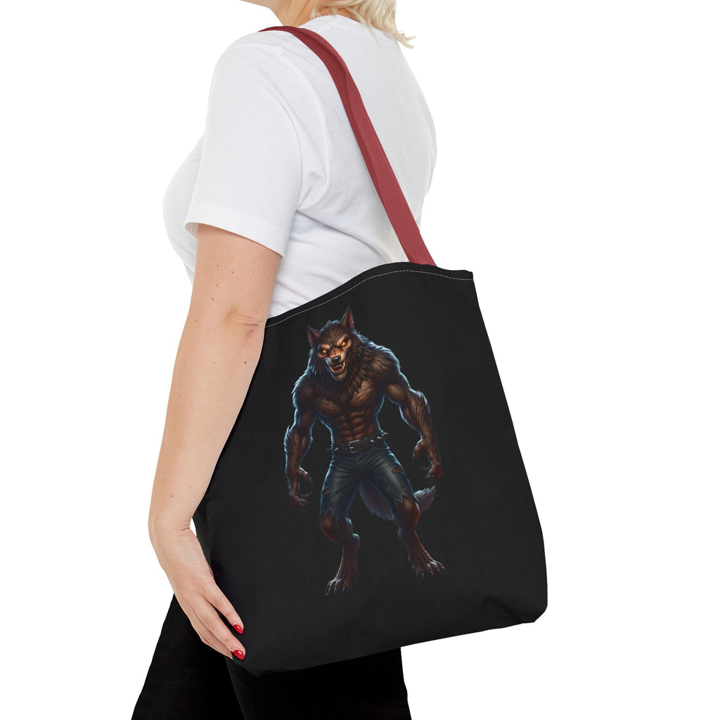 Werewolf Tote Bag — Dark Fantasy Creature Shopper