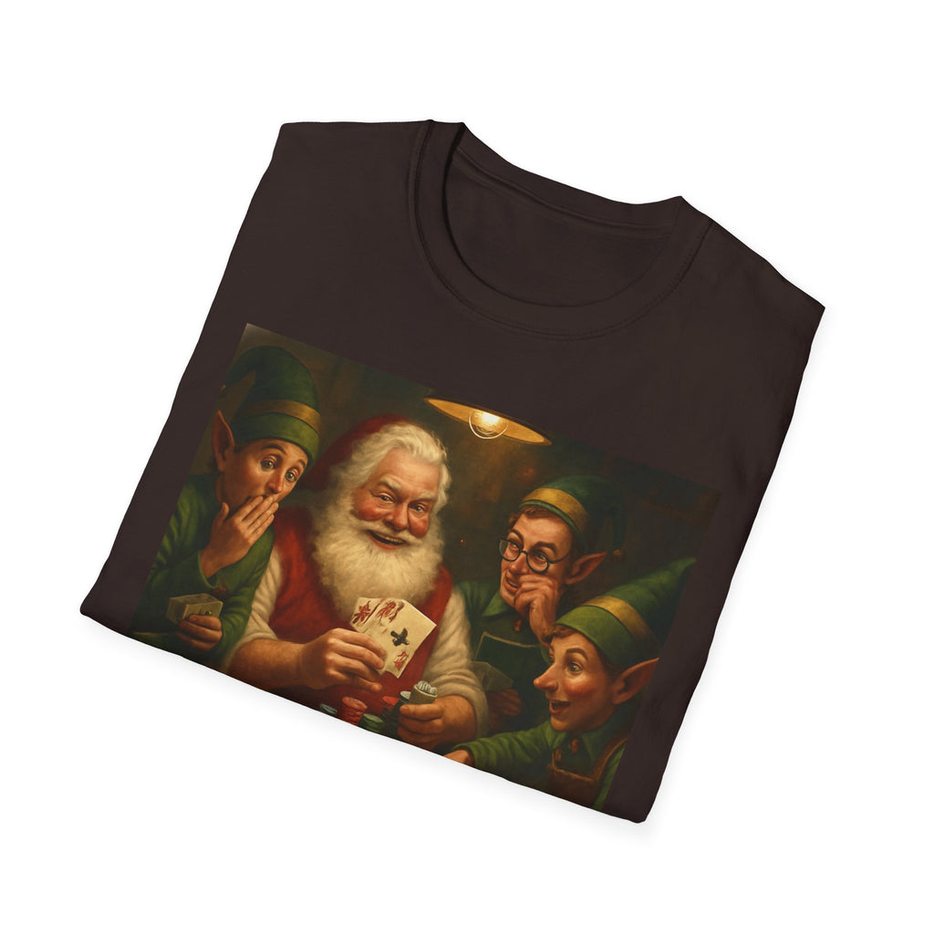 Santa Poker Night Christmas T-Shirt
