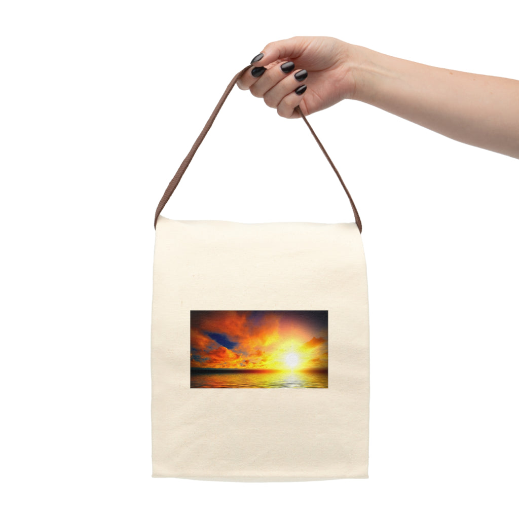 Canvas Lunch Bag With Strap