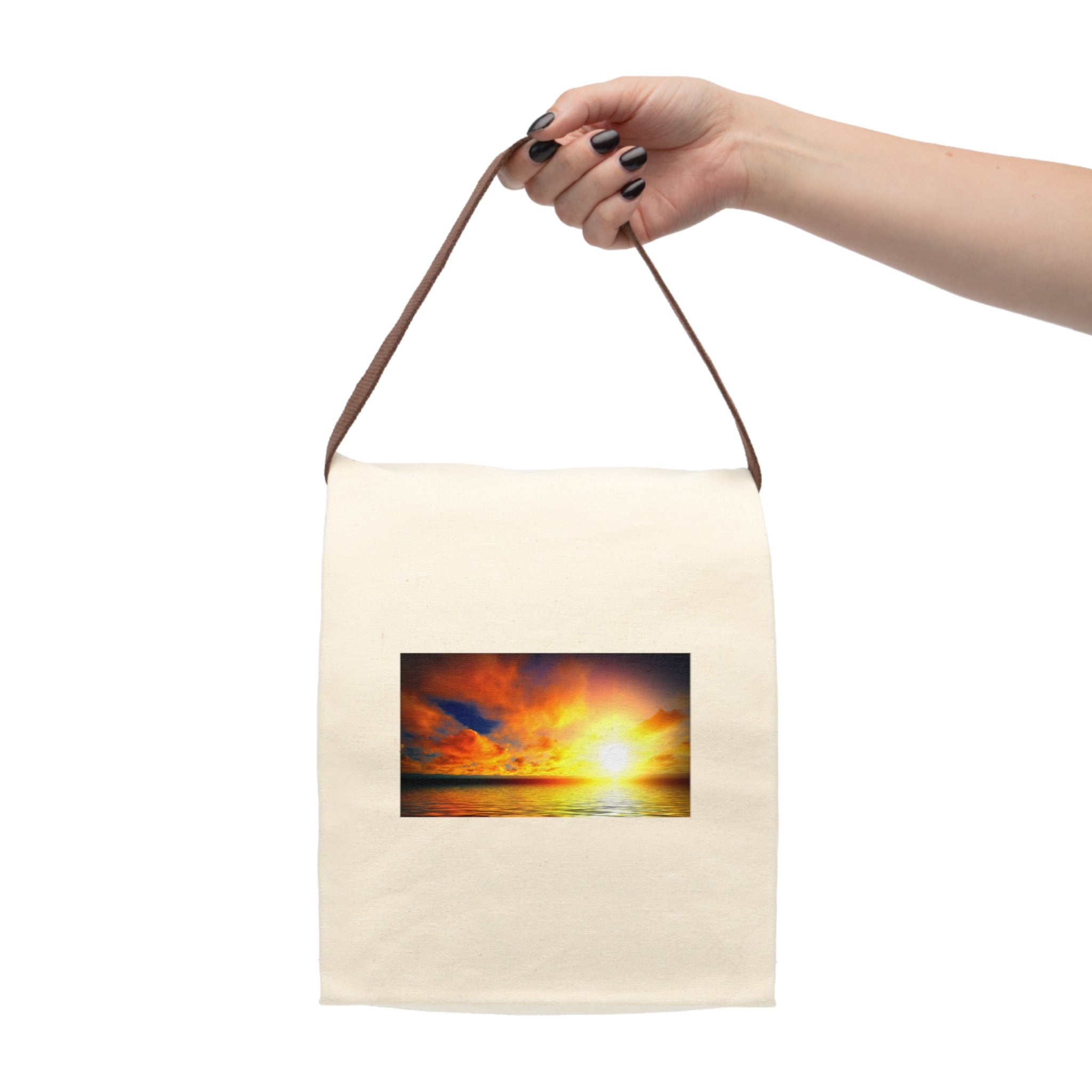 Canvas Lunch Bag With Strap