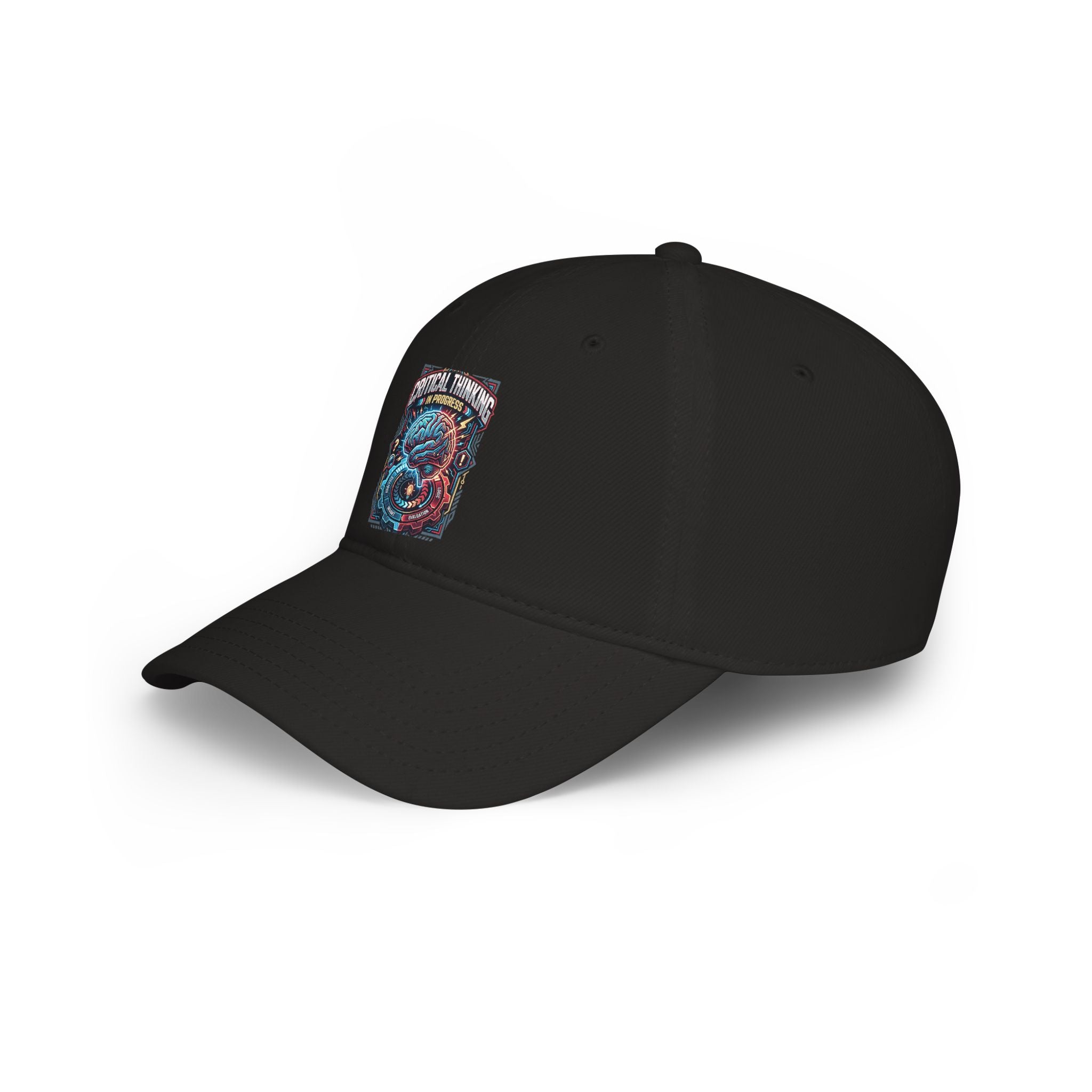 Dragon Skull Baseball Cap - 'Critical Thinking' Graphic Low Profile Hat