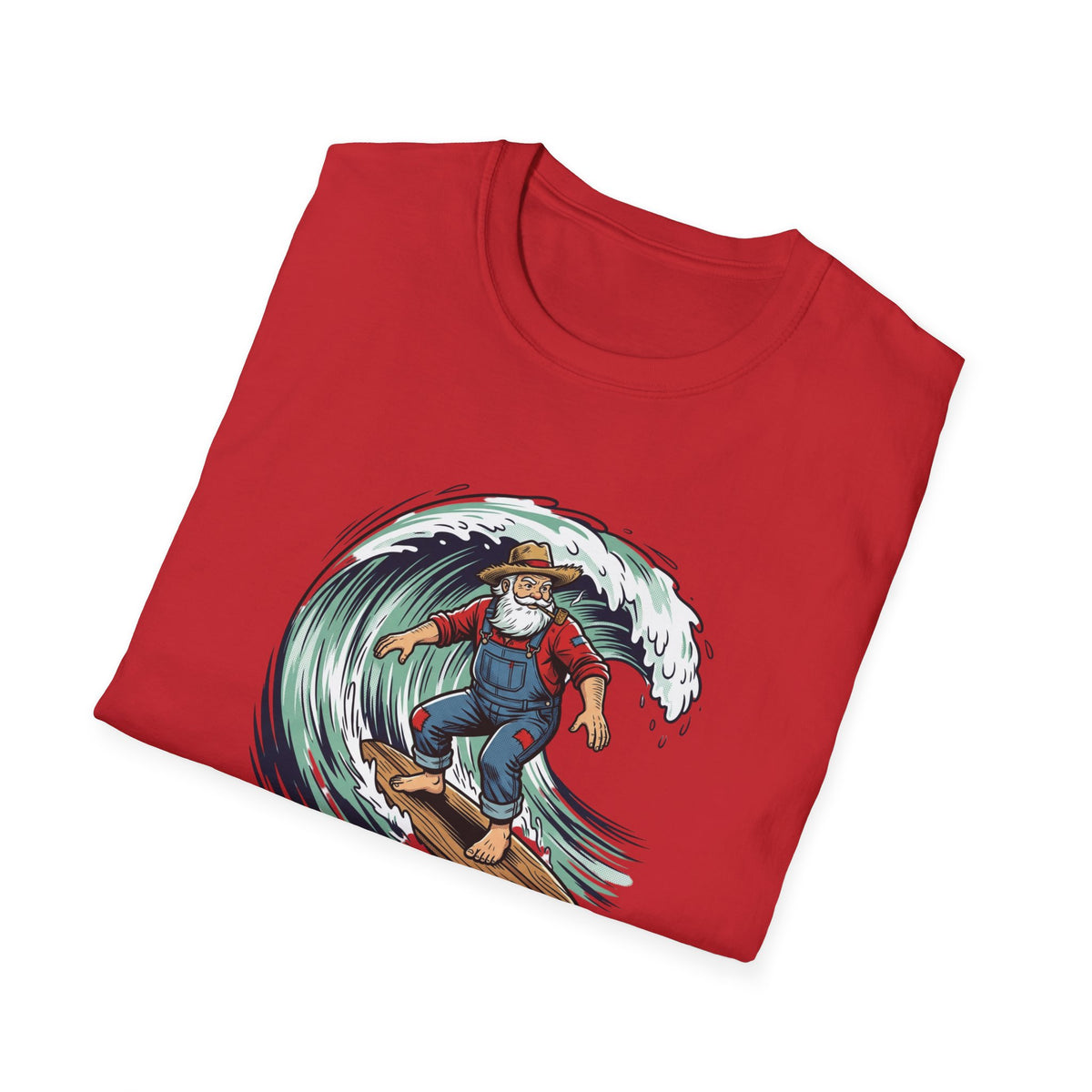 Redneck Santa T-Shirt — Surfing Santa Holiday Graphic Tee