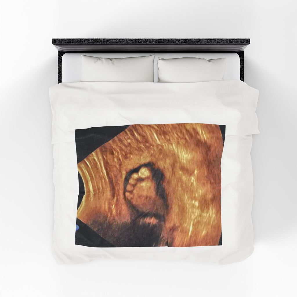 Velveteen Plush Blanket - Ultrasound Baby