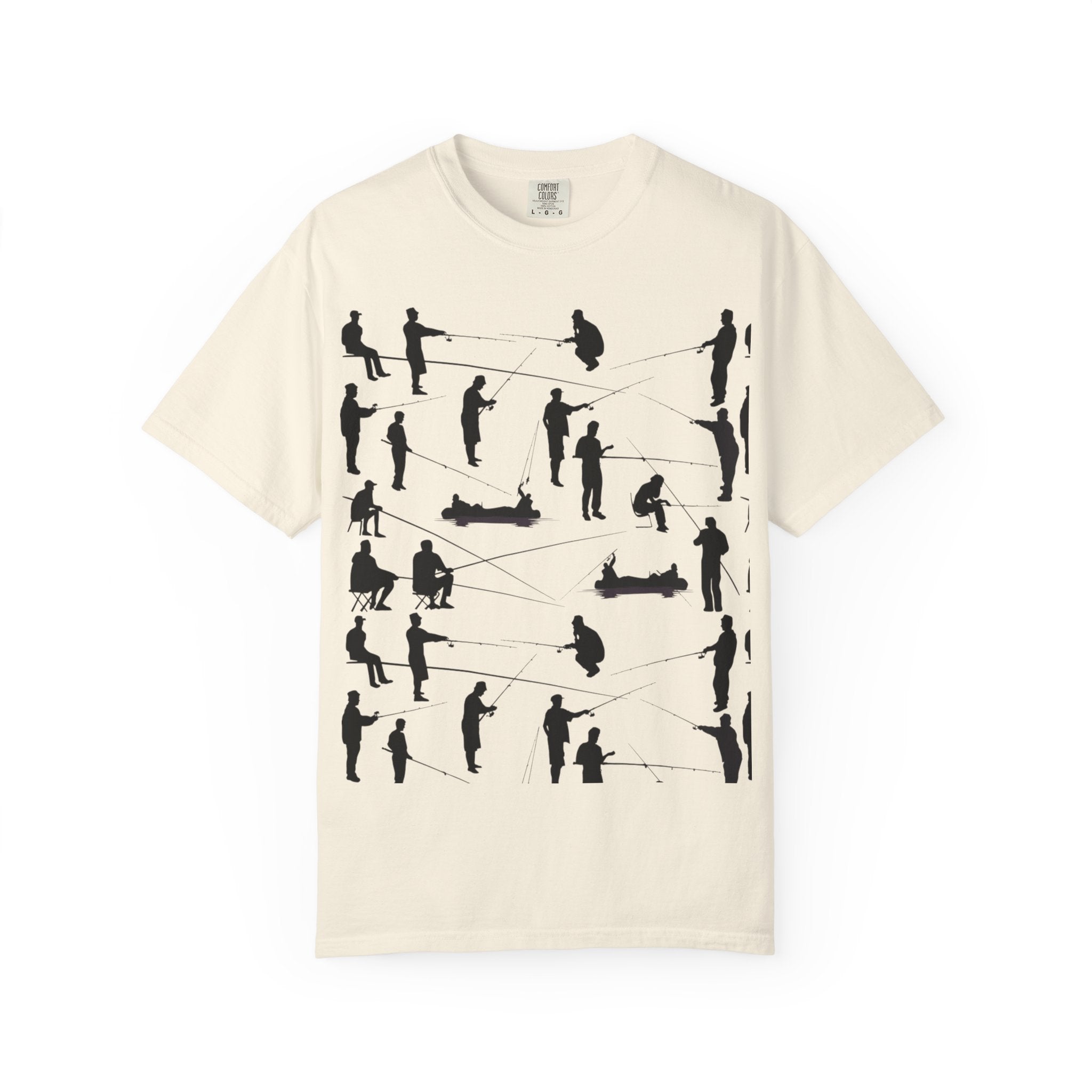 Different Styles of Fishing Garment-Dyed T-Shirt — New Colors