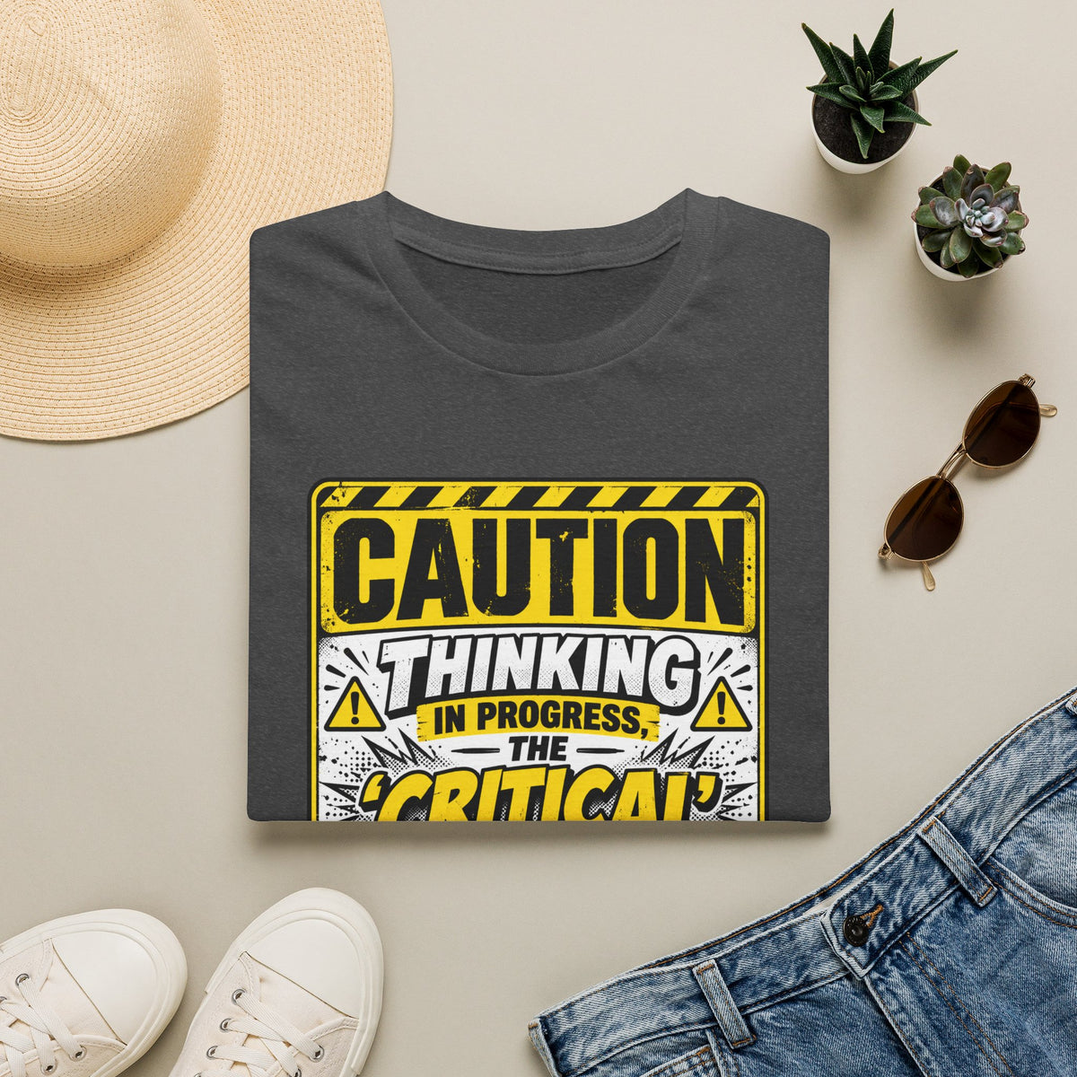 Caution Thinking in Progress Critical Kind T-Shirt