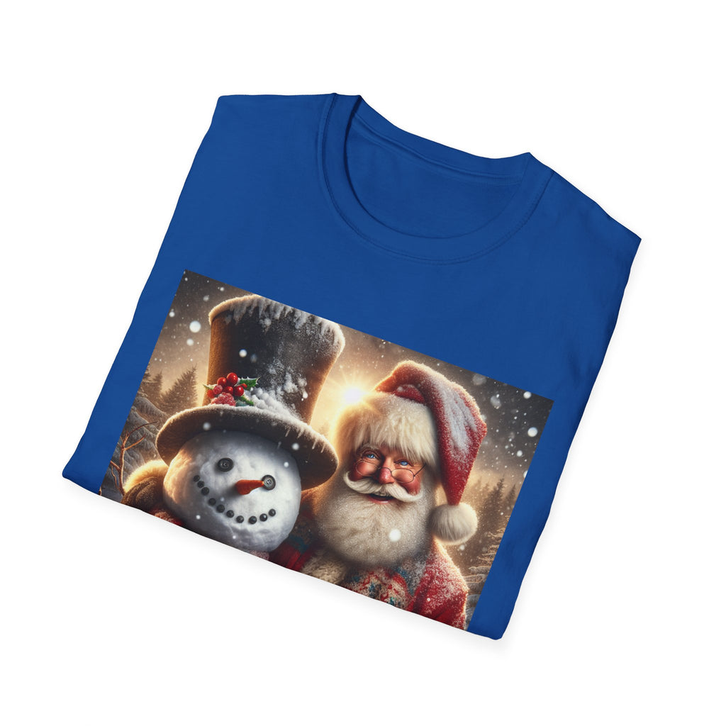 Christmas Santa & Snowman T-Shirt