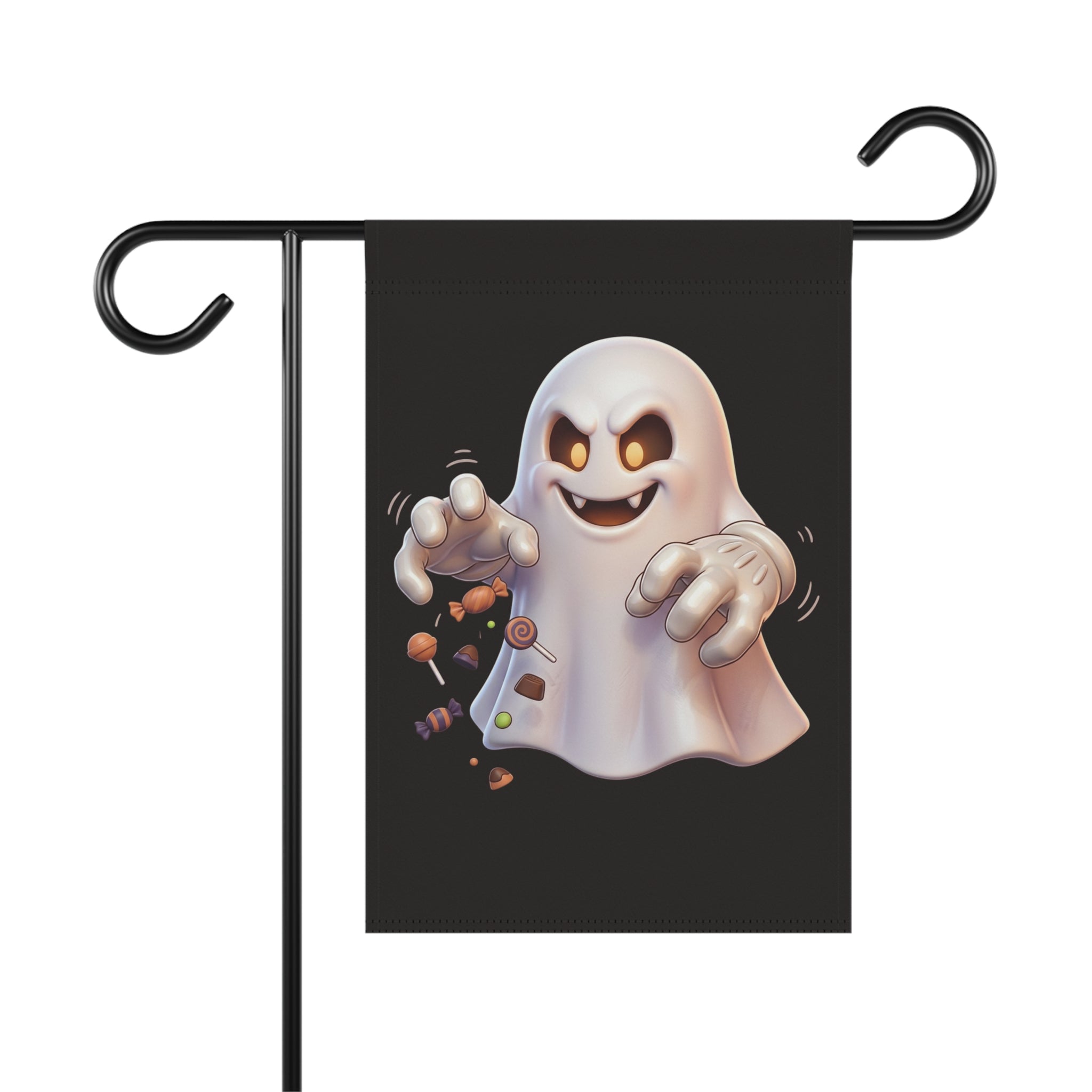 Trick or Treating Ghost Halloween Garden & House Banner
