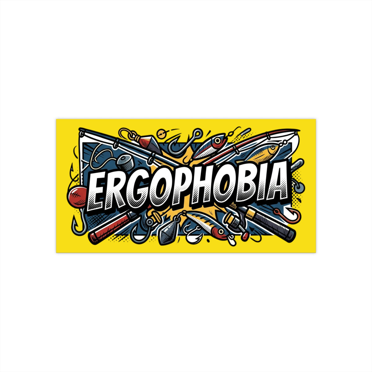 Ergophobia Sticker — Funny Tool-Themed Bumper Decal for Fear of Work