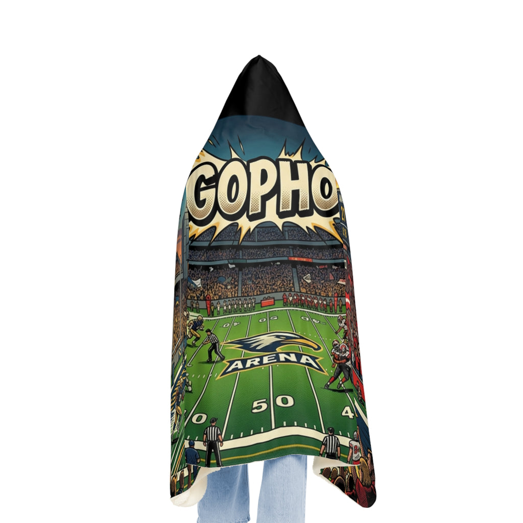 Ergophobia Football Stadium Hooded Snuggle Blanket