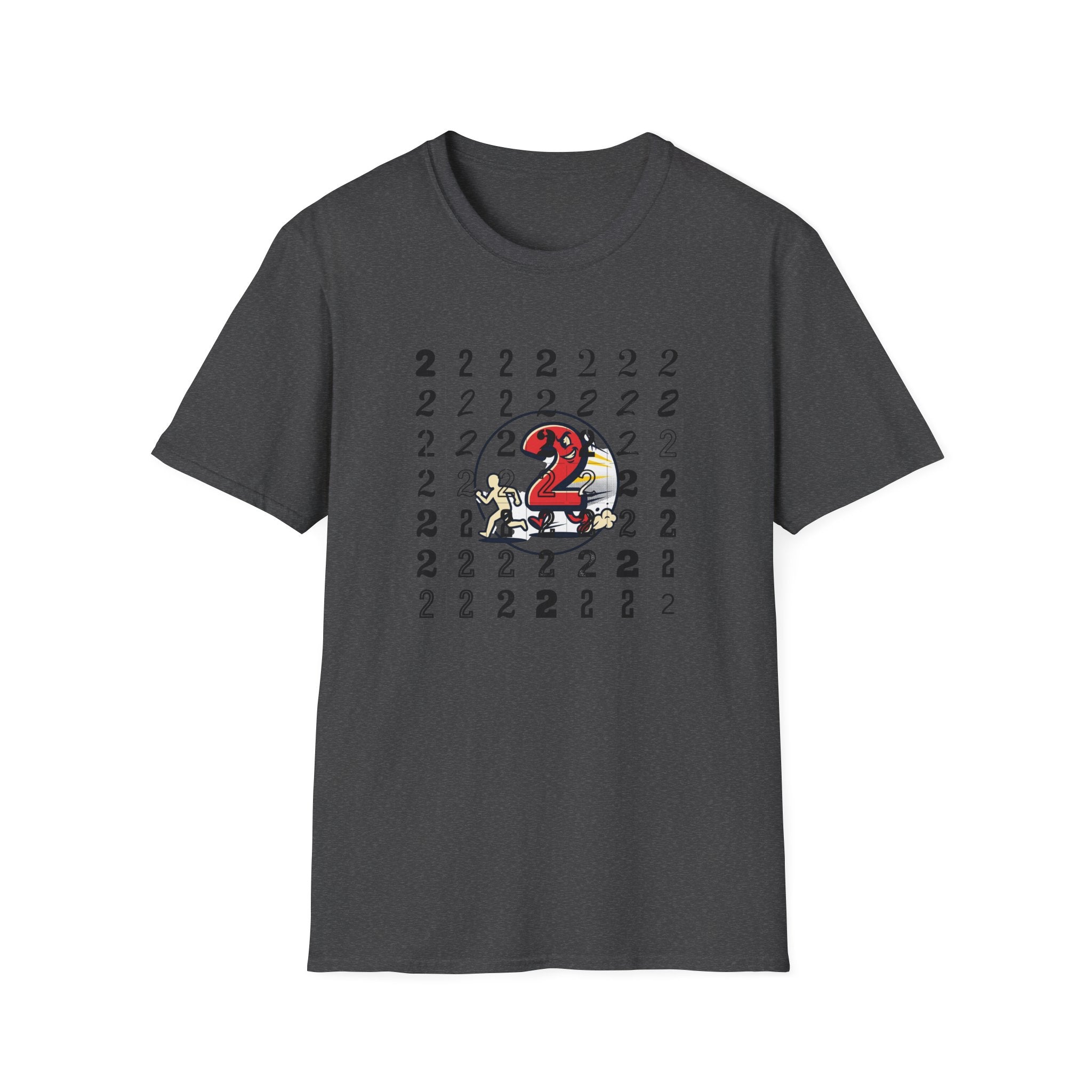Running Number 2 Funny Bathroom Humor Graphic Unisex T-Shirt