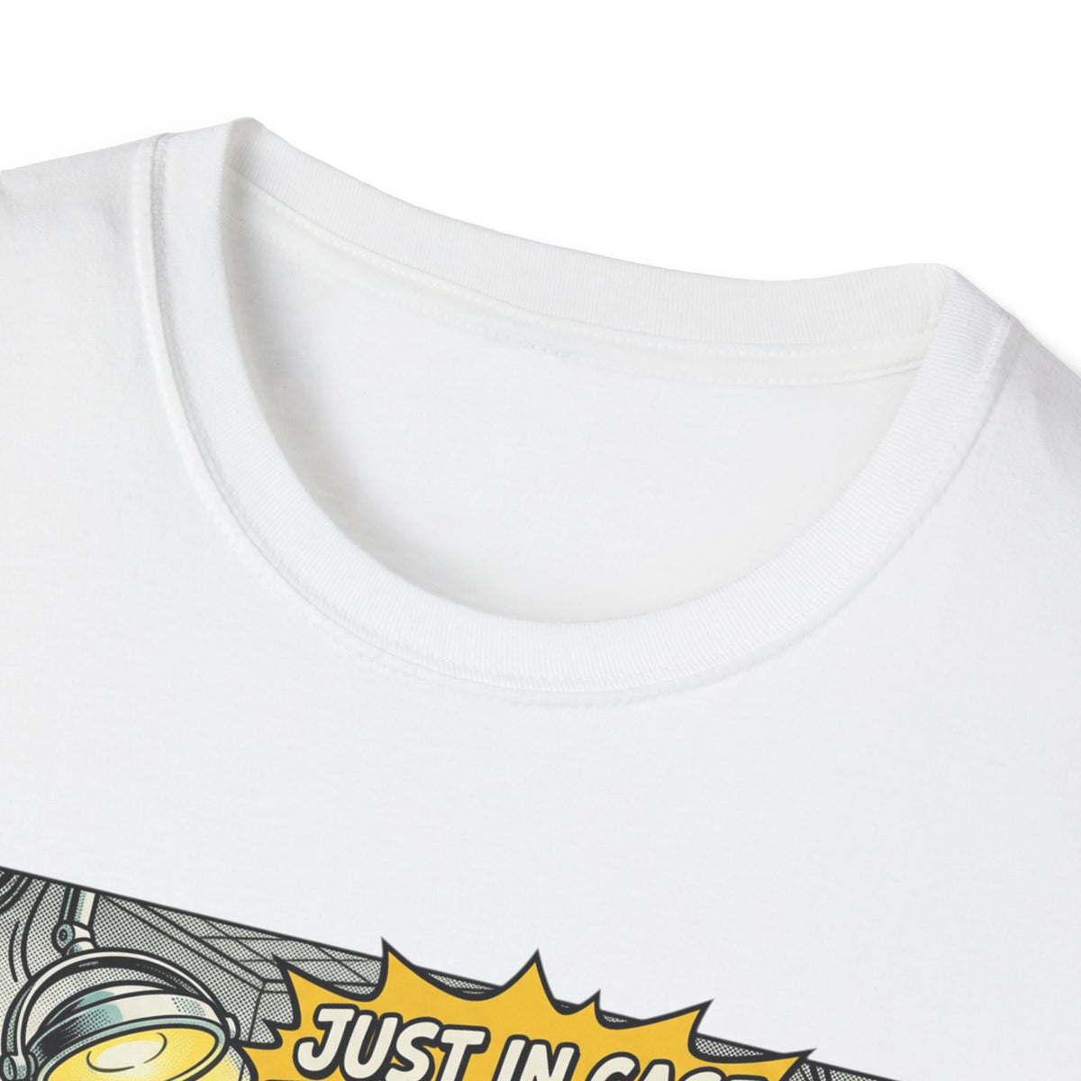 Dental Chair Cartoon T‑Shirt — “Just in Case the Novocaine Doesn’t Work” Funny Dentist Tee