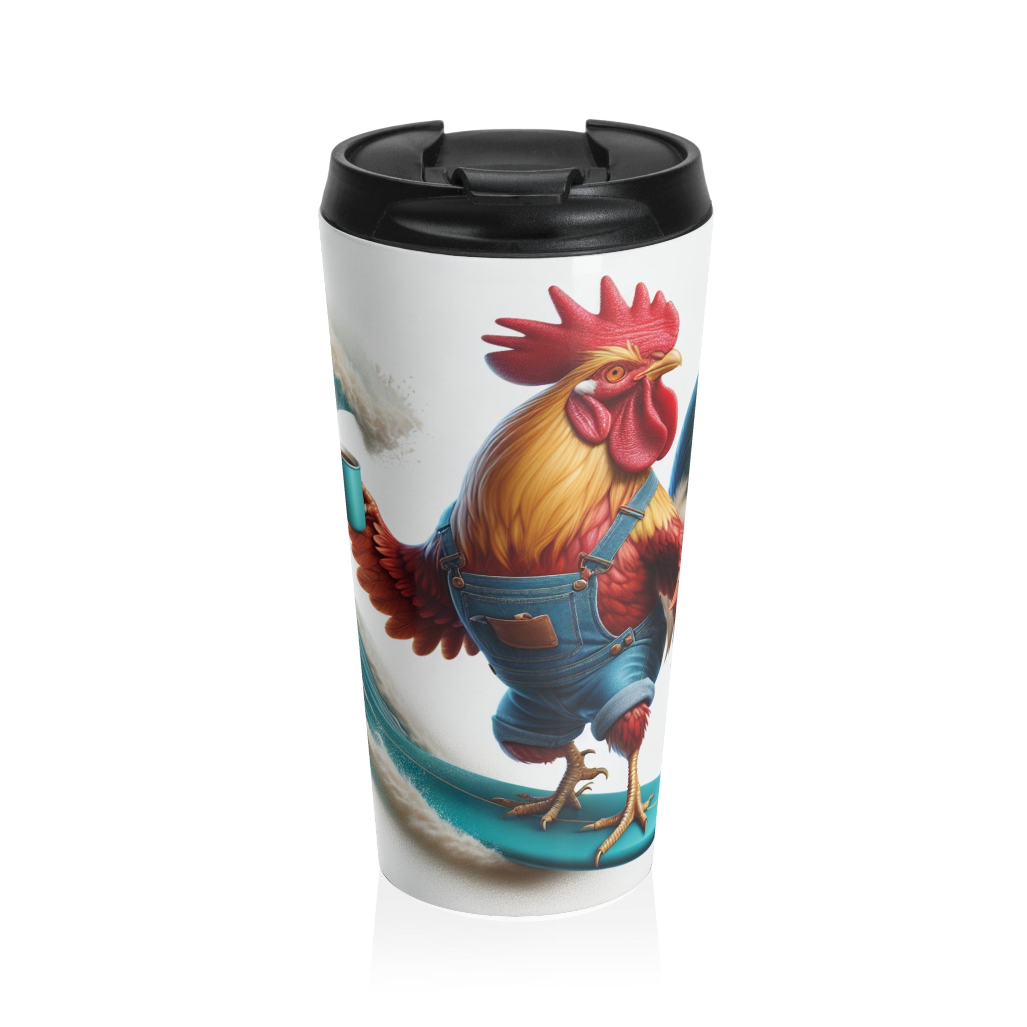 Rooster Stainless Steel Travel Mug (15oz)