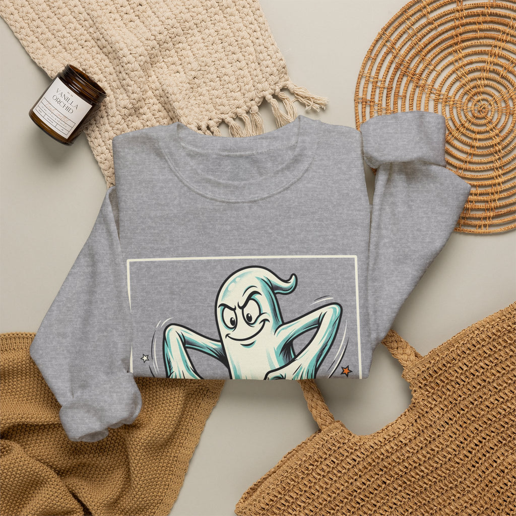 Candy Swipe Ghost Halloween Crewneck Sweatshirt
