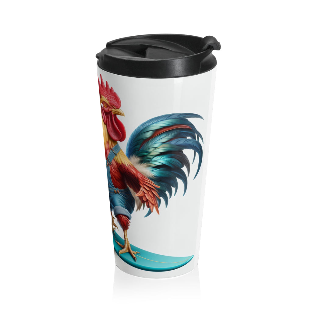 Roosters Stainless Steel Travel Mug (15oz)