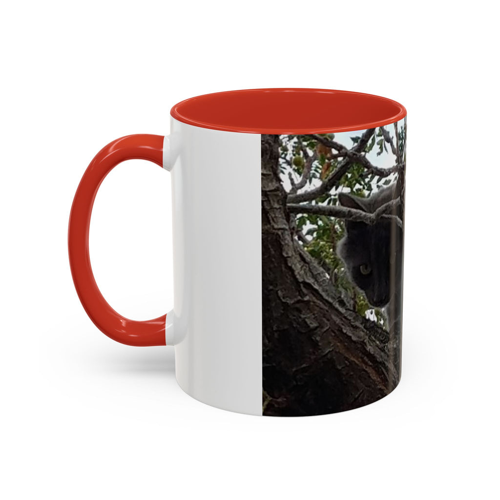 Cat in a Tree Accent Coffee Mug (11oz, 15oz)