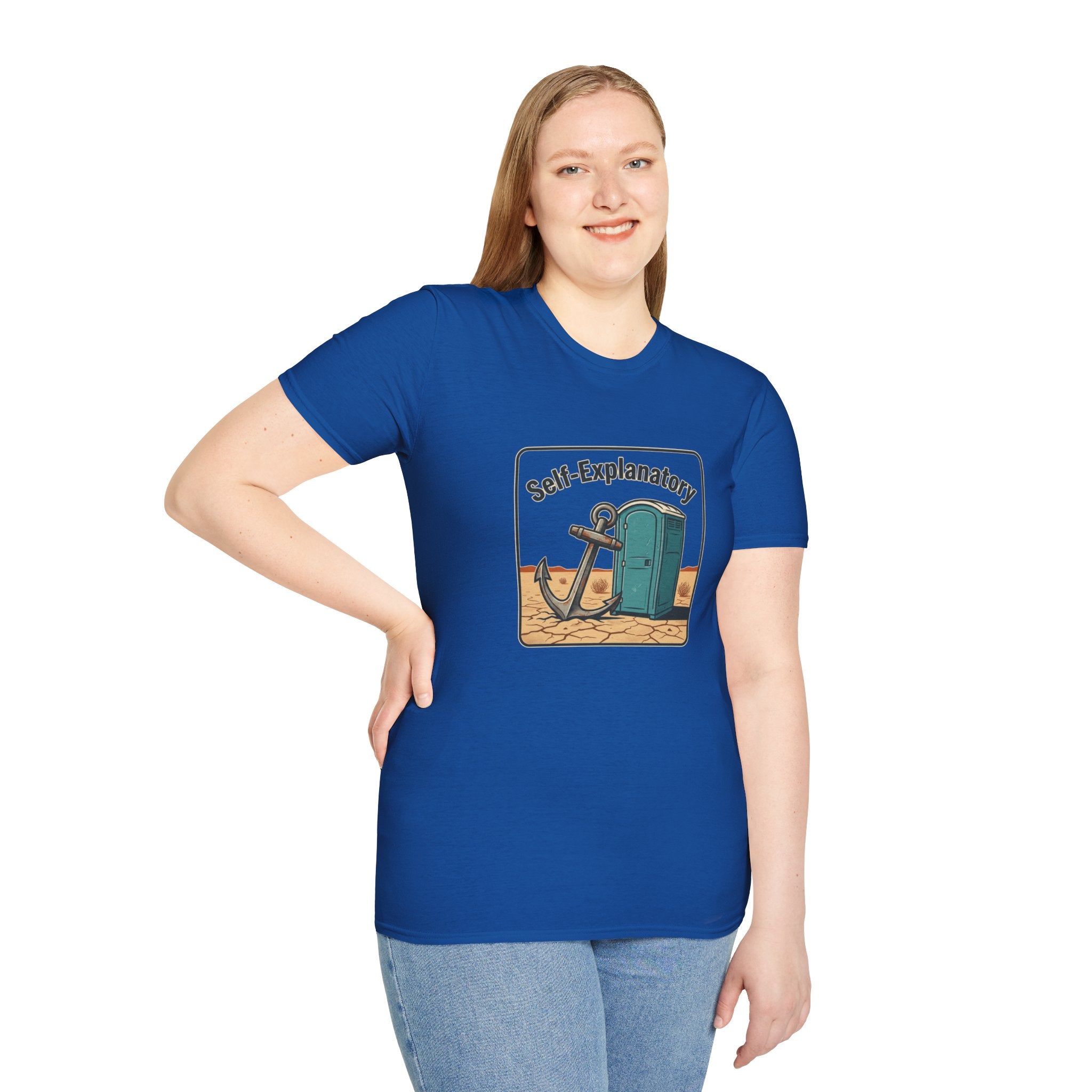 Self-Explanatory Anchor Outhouse Funny Unisex T-Shirt