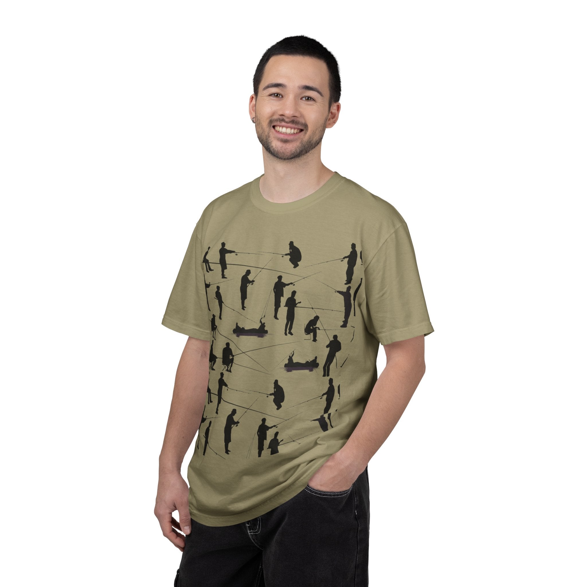 Different Styles of Fishing Garment-Dyed T-Shirt — New Colors