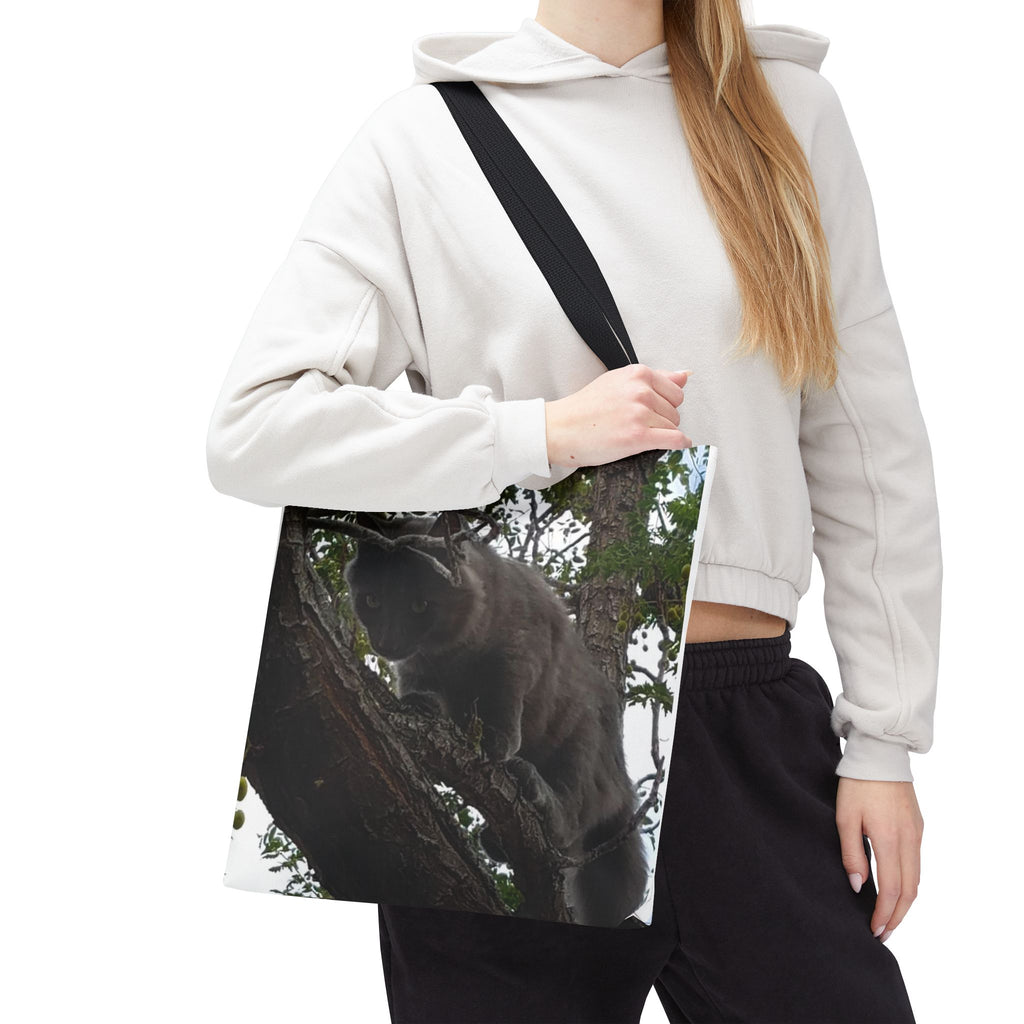 Kitty in a Tree Tote Bag