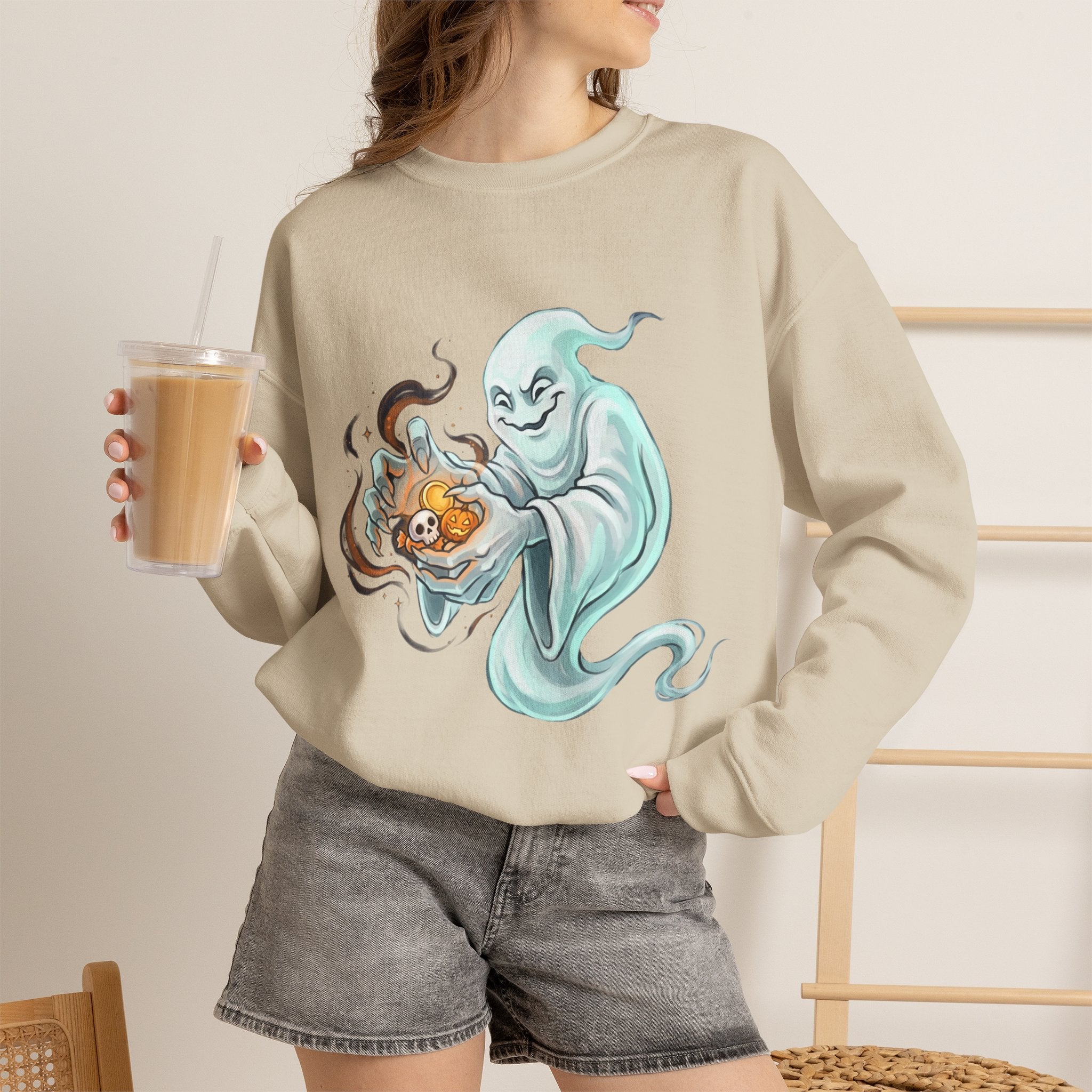 Ghost Portal Halloween Unisex Heavy Blend Crewneck Sweatshirt