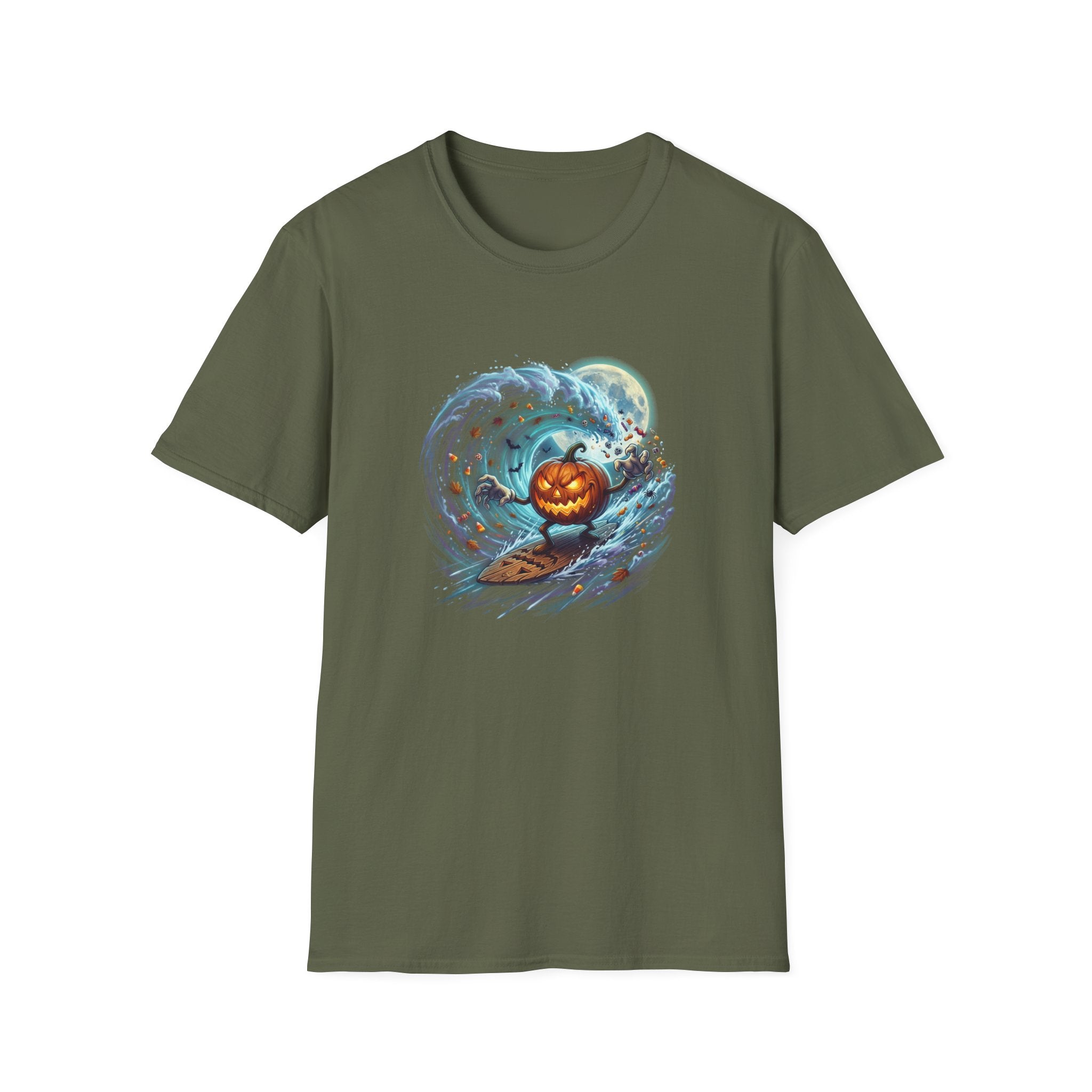 SURFING PUMPKIN Unisex Softstyle T-Shirt
