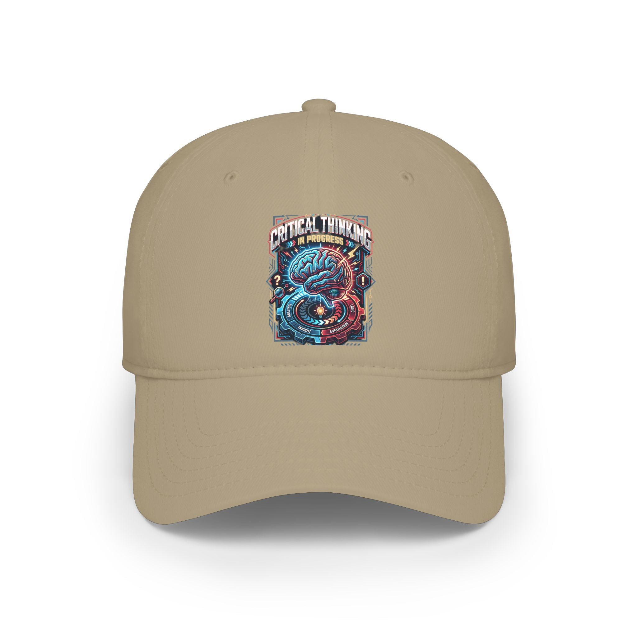 Dragon Skull Baseball Cap - 'Critical Thinking' Graphic Low Profile Hat