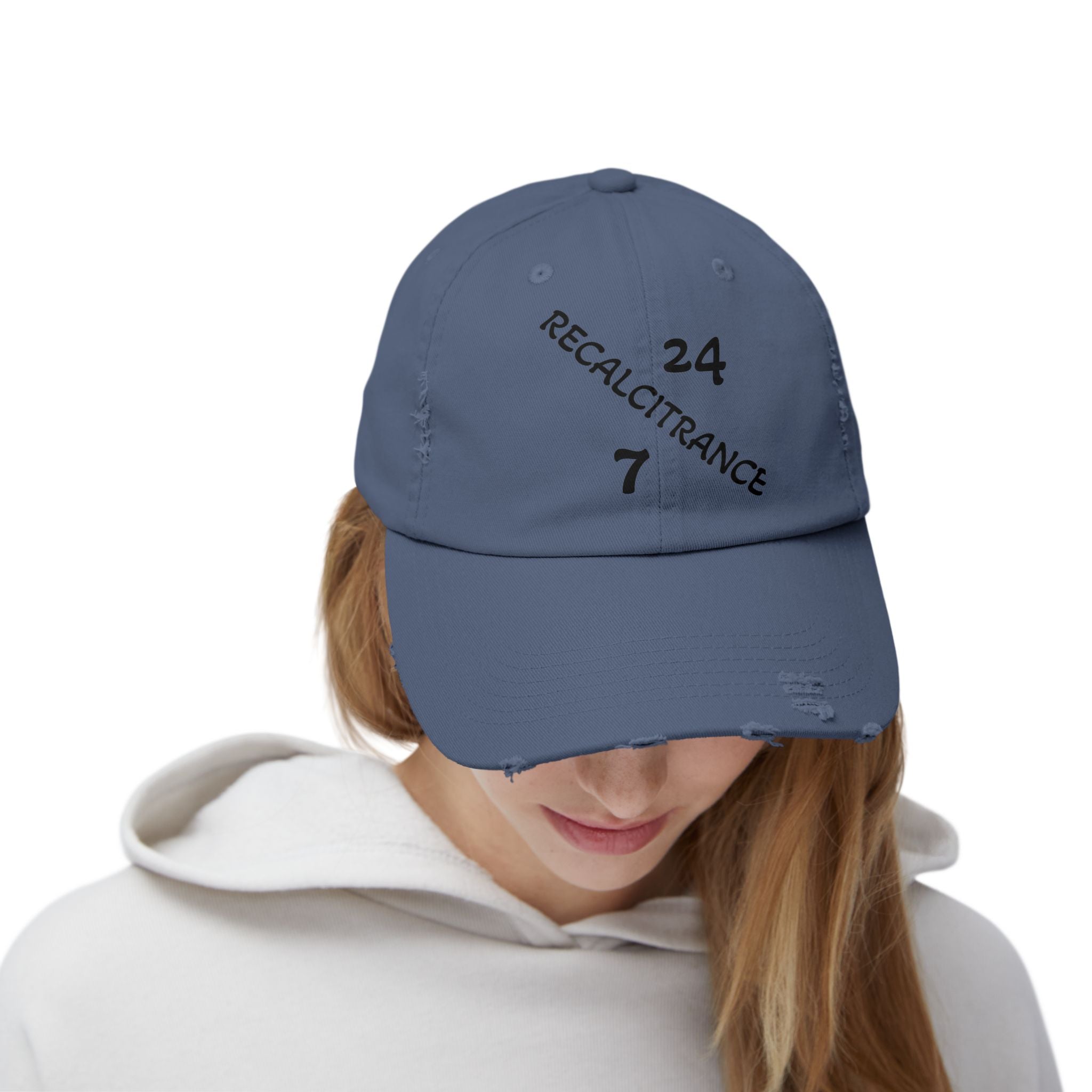 RECALCITRANCE (STUBBORN) Unisex Distressed Cap