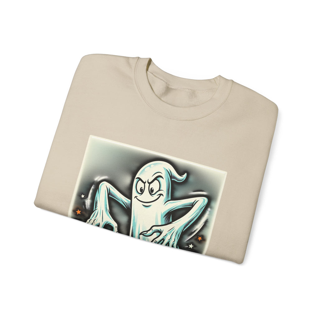 Vintage Candy Ghost Halloween Crewneck Sweatshirt
