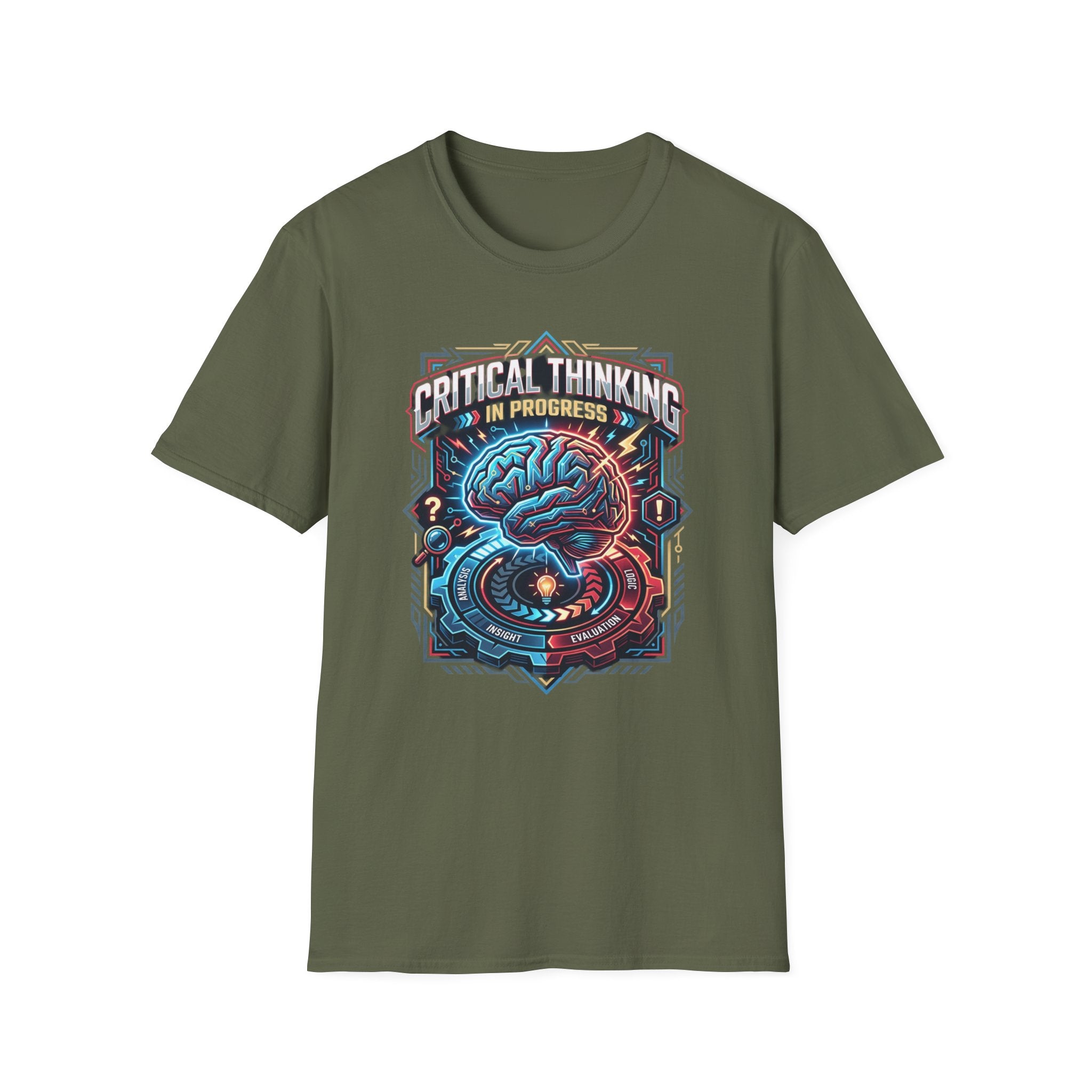 Brainstorming Tee — 'Critical Thinking Is Problem Solving' Graphic T-Shirt