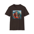 Santa Surfing T-Shirt — Retro Santa and Reindeer Surf Holiday Tee