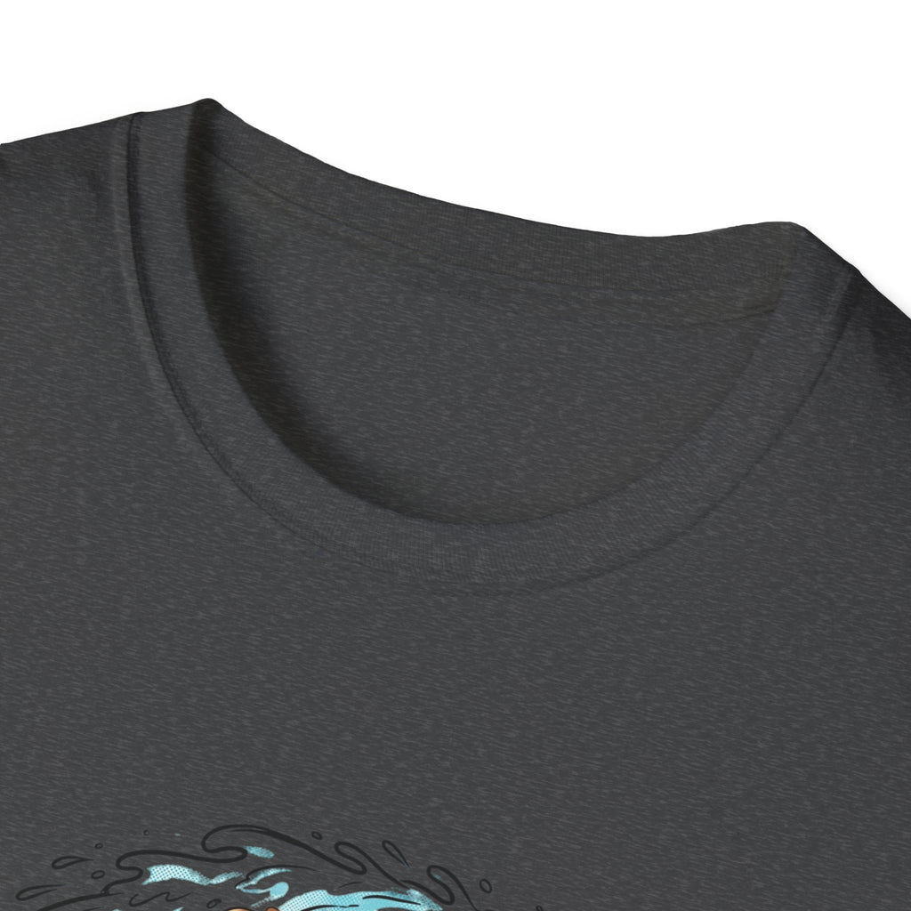 Santa Surfing T-Shirt — Surfing Santa Christmas Tee