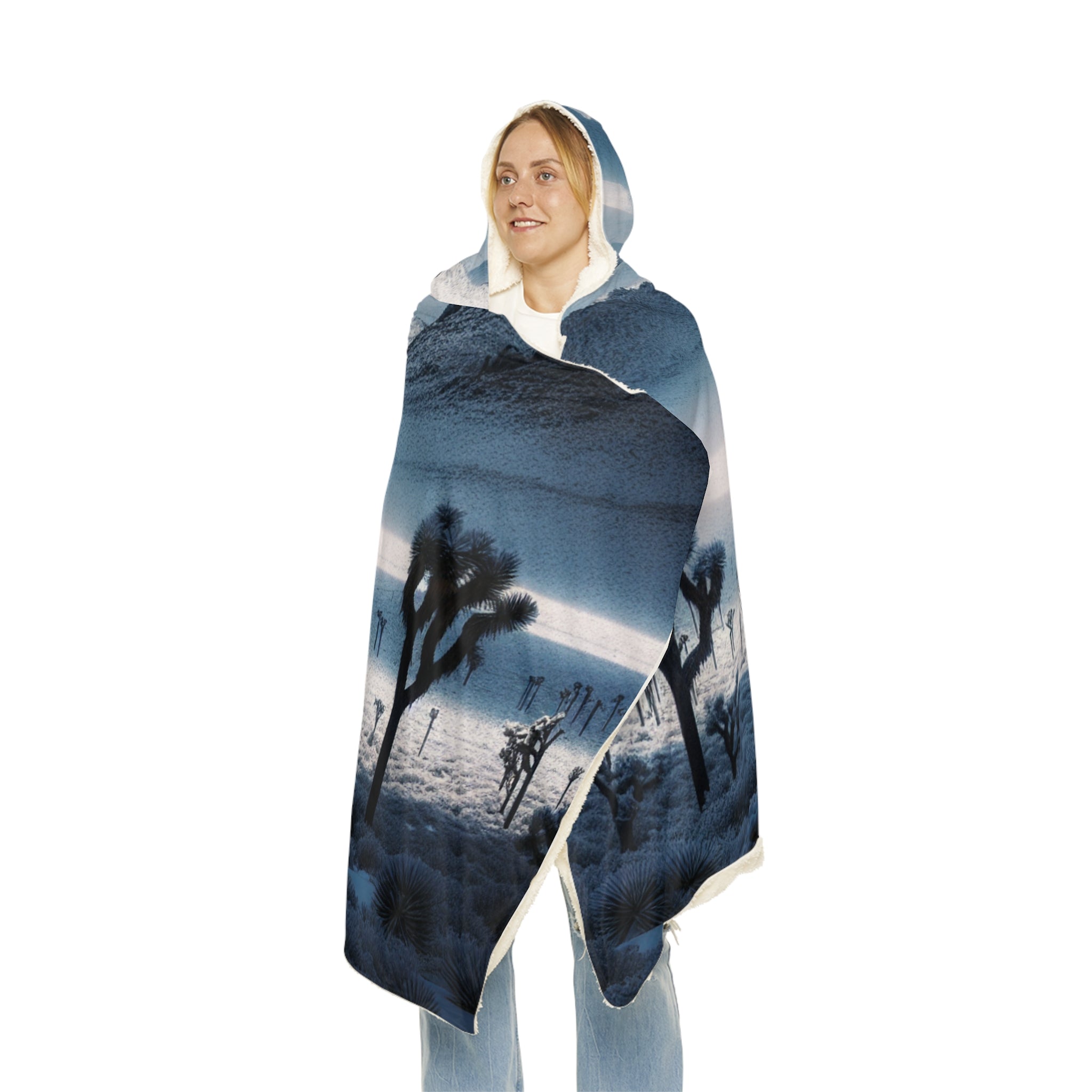 Snuggle Blanket - Joshua Tree with Snow 2