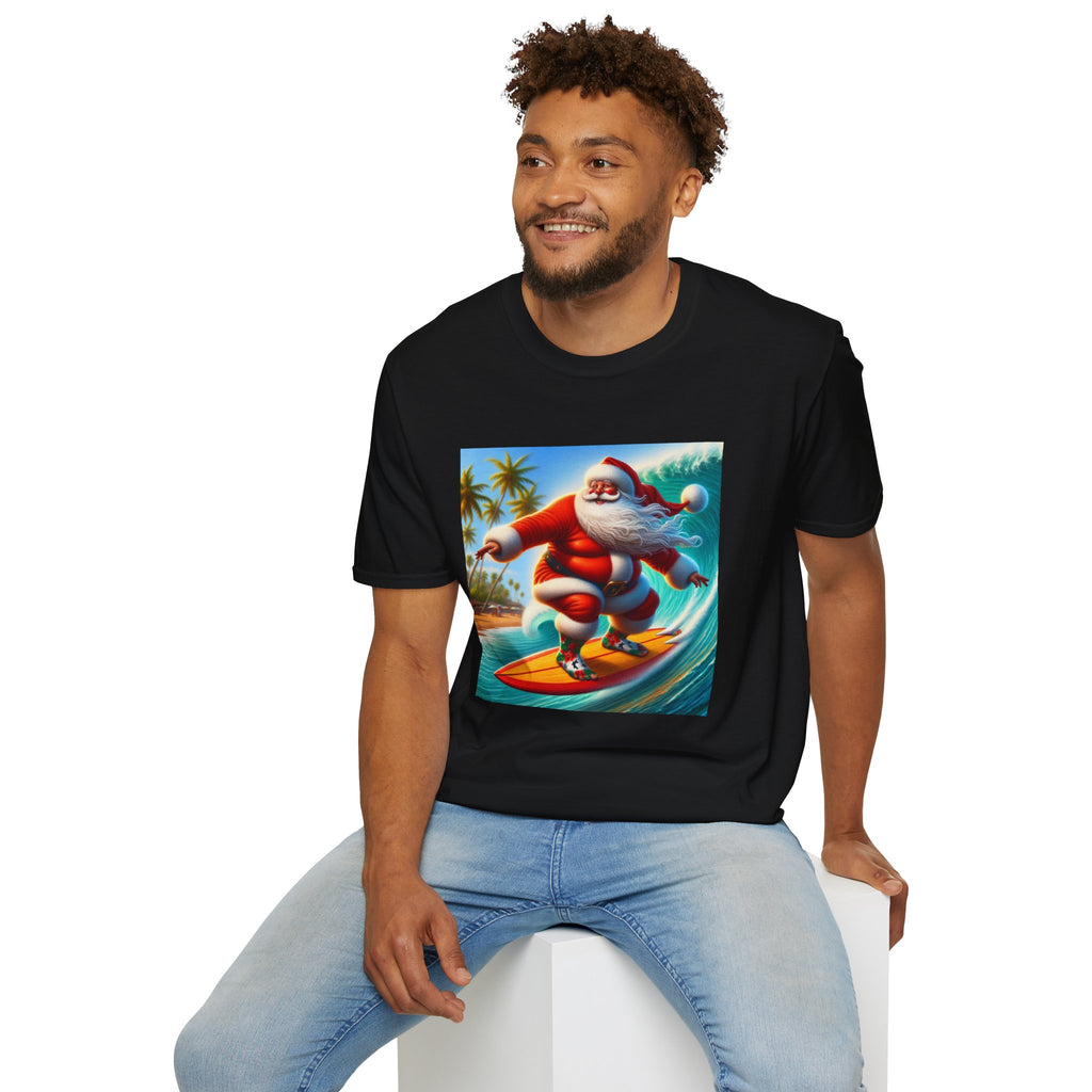 Surfing Santa Christmas T-Shirt