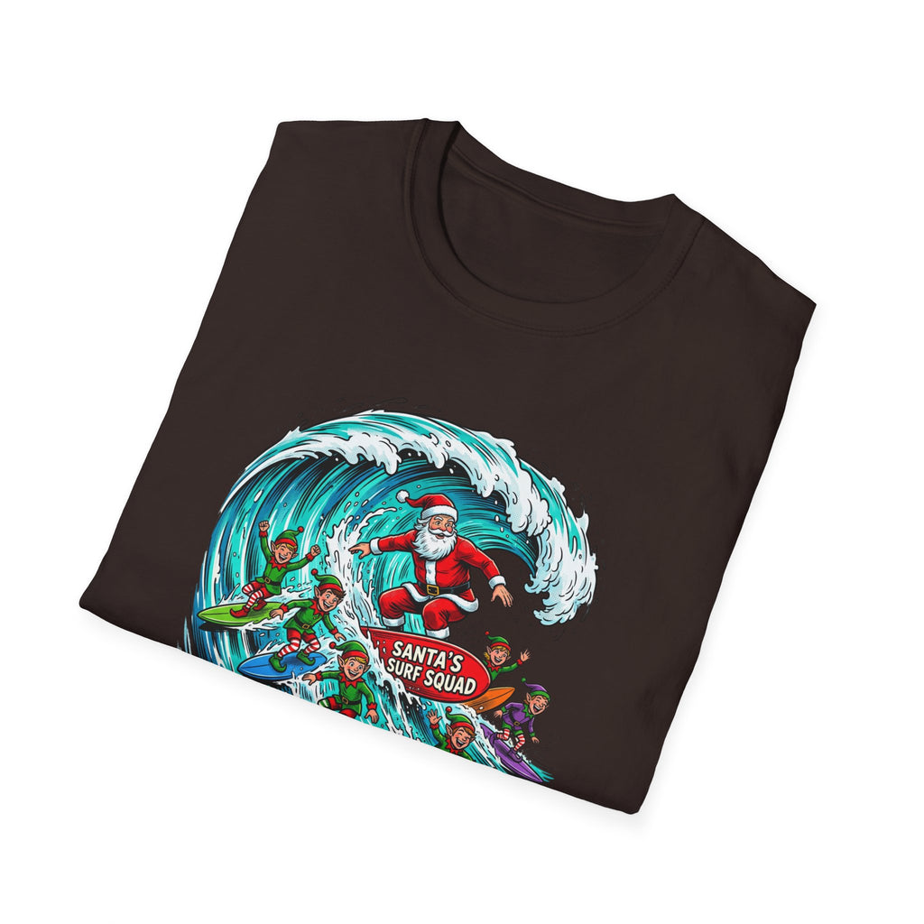Santa’s Surf Christmas T-Shirt – Tropical Holiday Gift