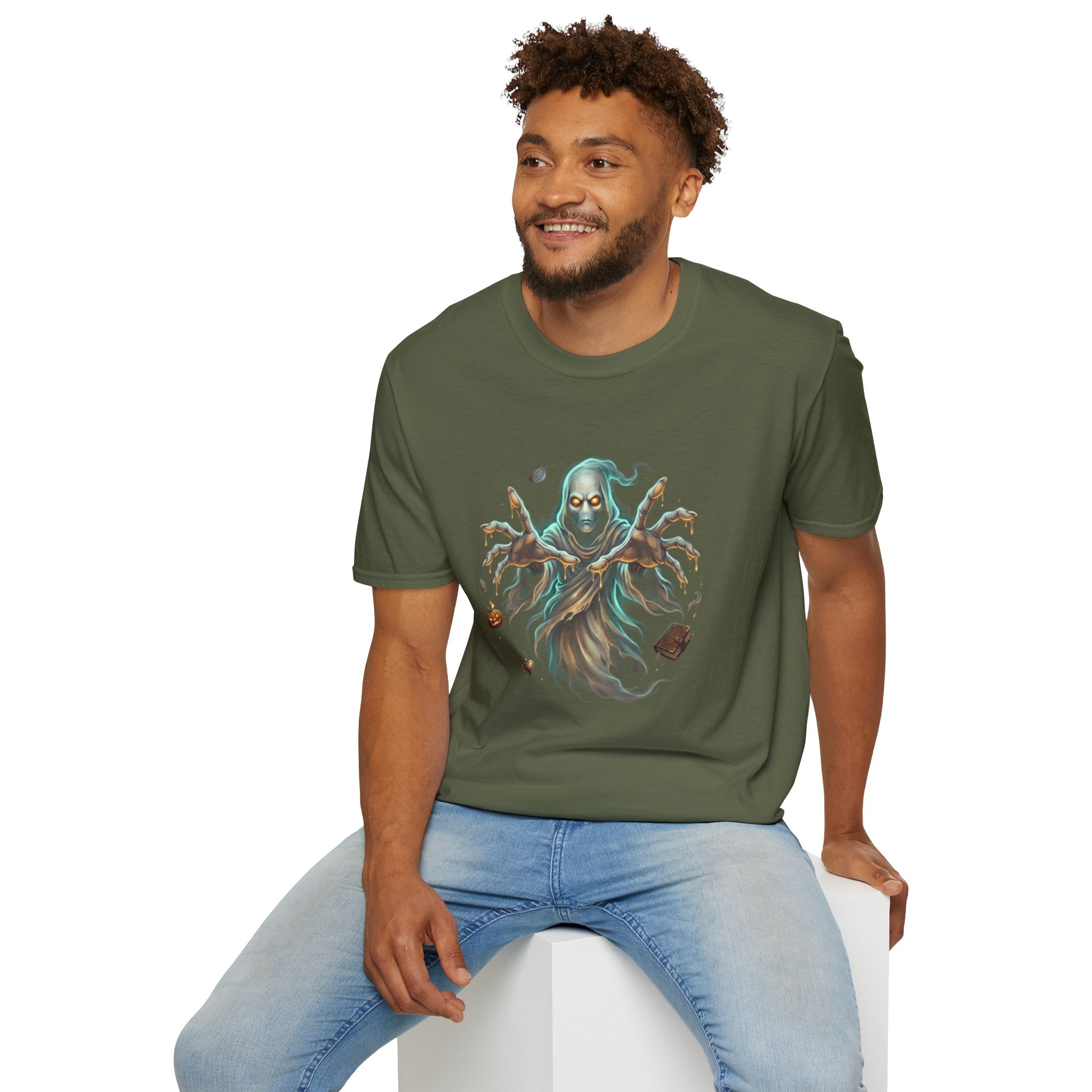 Hooded Specter Halloween Unisex Softstyle T-Shirt