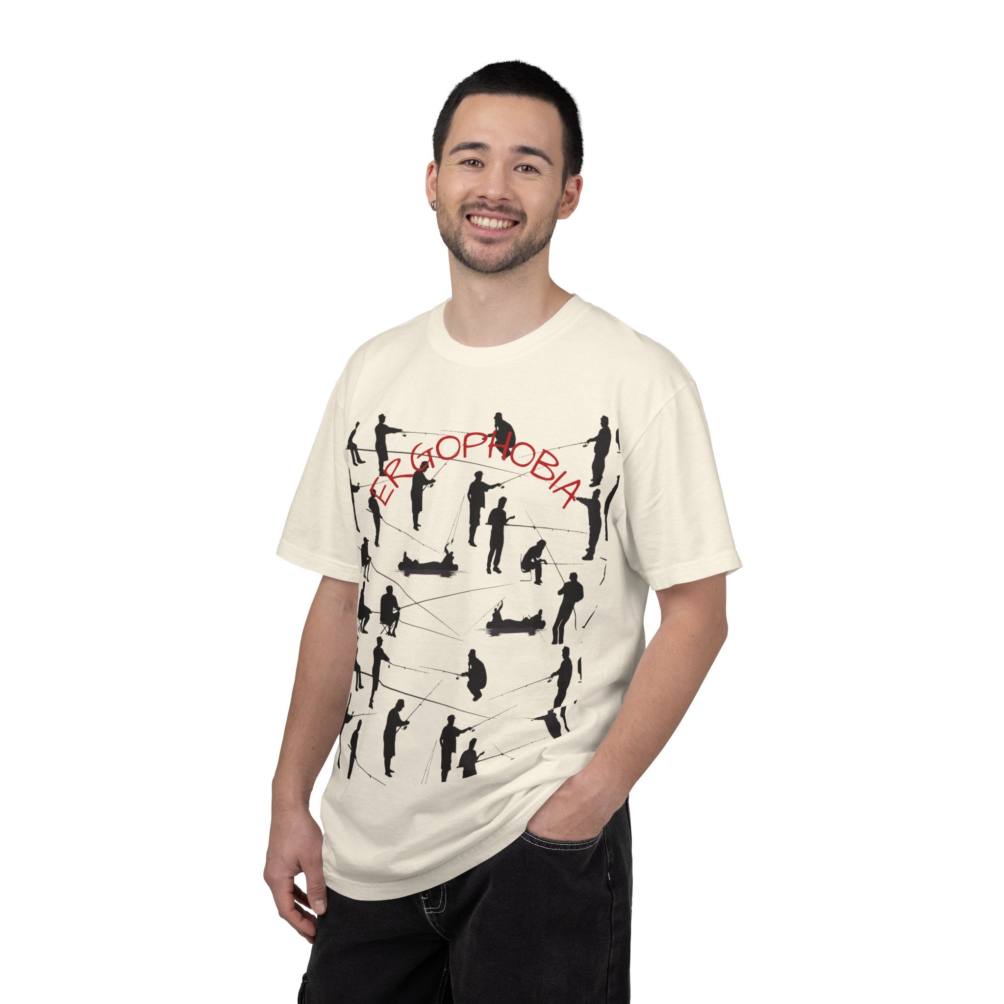 Different Styles of Fishing Garment-Dyed T-Shirt