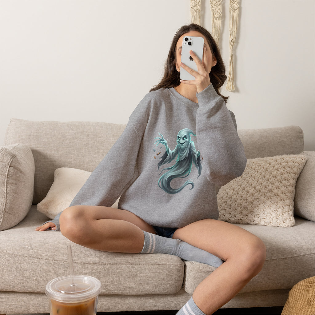 Mischief Ghost Halloween Crewneck Sweatshirt