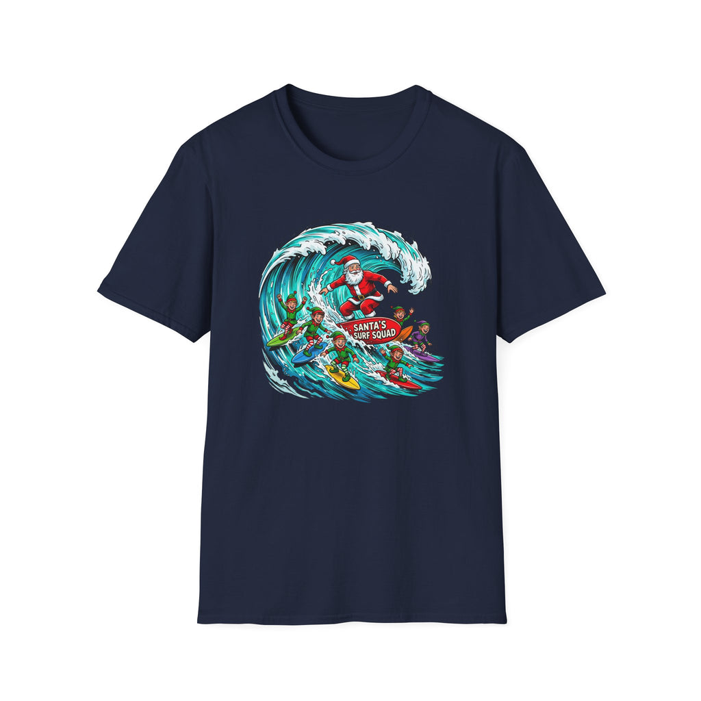 Santa’s Surf Christmas T-Shirt – Tropical Holiday Gift