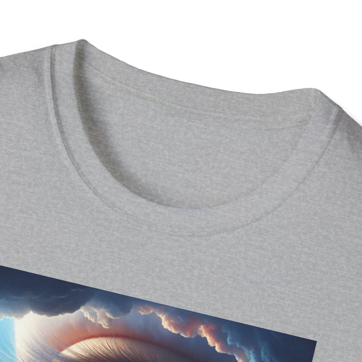 Surreal Sky Eye T-Shirt — Cosmic Blue Eye Artwork Tee