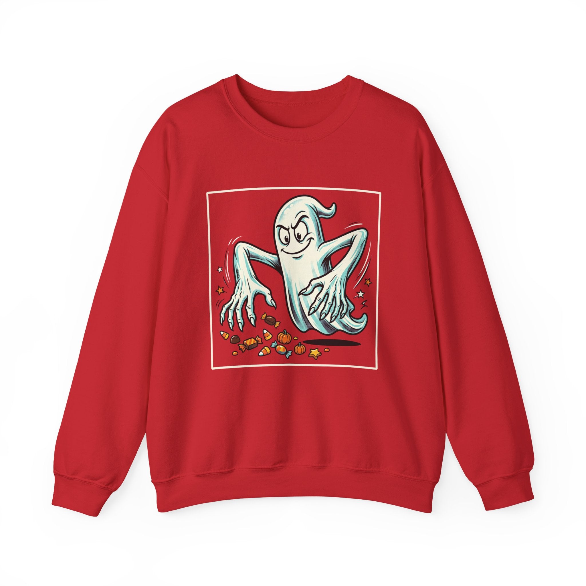 Candy Swipe Ghost Halloween Crewneck Sweatshirt