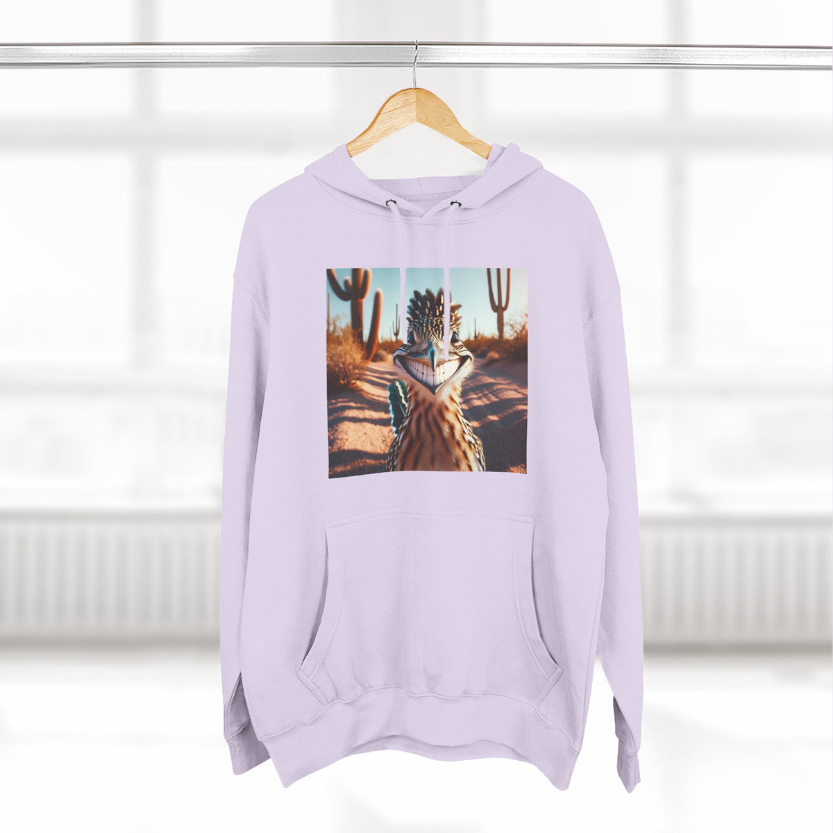 Three-Panel Fleece Hoodie