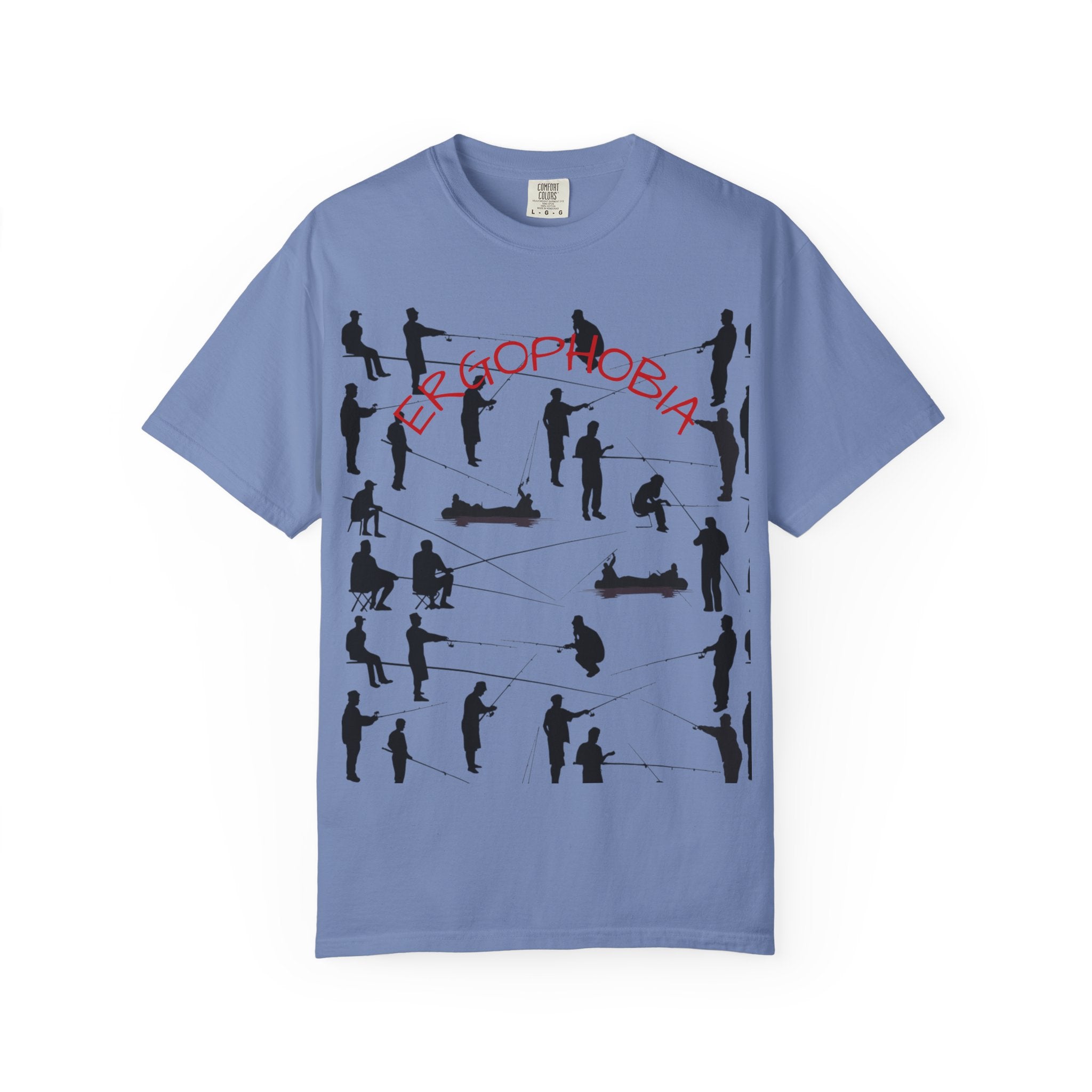 Different Styles of Fishing Garment-Dyed T-Shirt