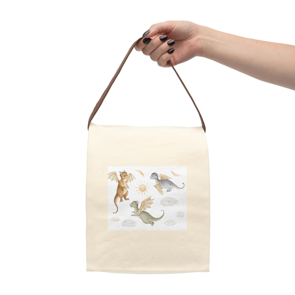 DRAGONS Canvas Lunch Bag With Strap