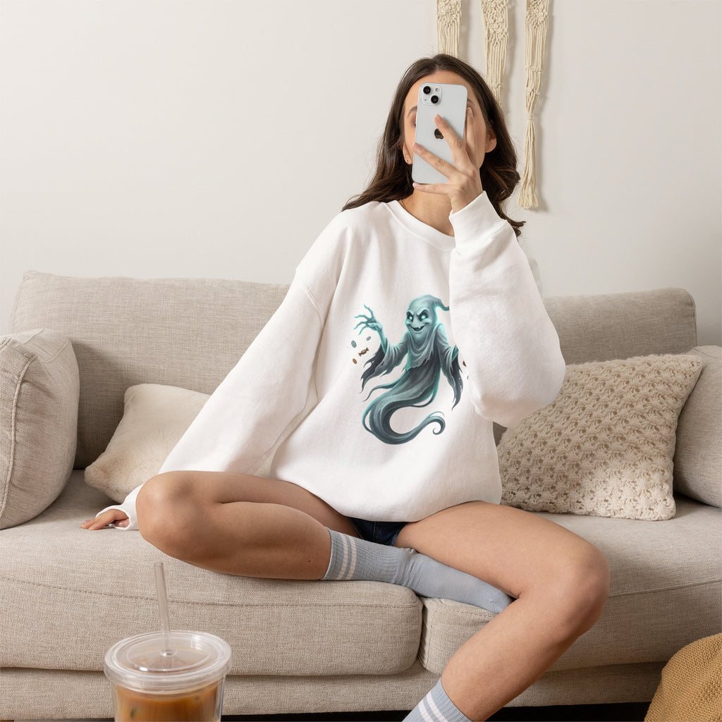 Mischief Ghost Halloween Crewneck Sweatshirt