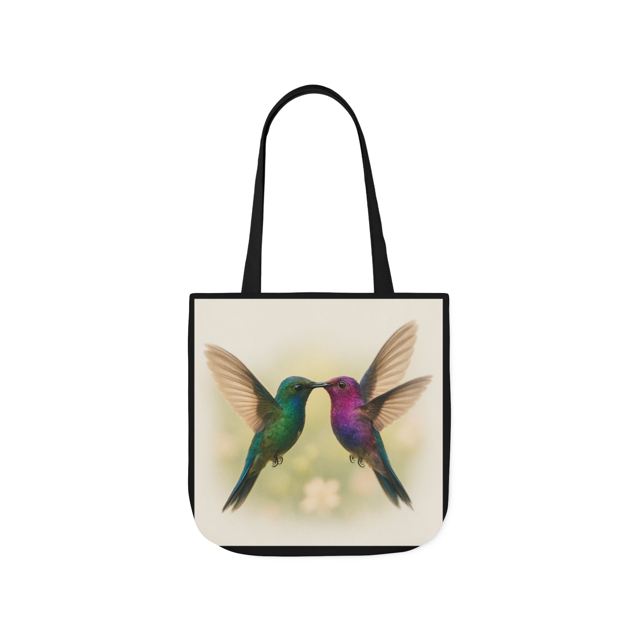HUMMINGBIRD Canvas Tote Bag, 5-Color Straps