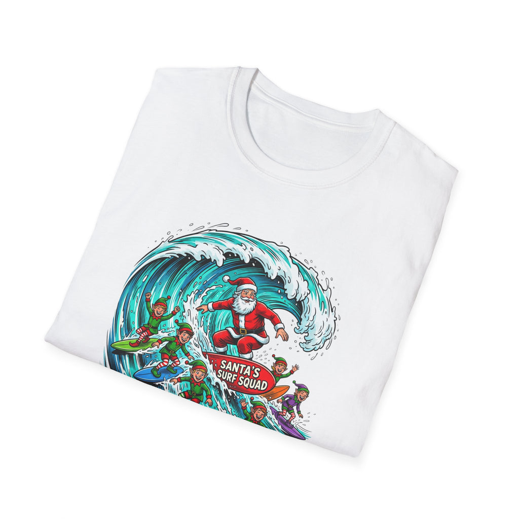 Santa’s Surf Christmas T-Shirt – Tropical Holiday Gift