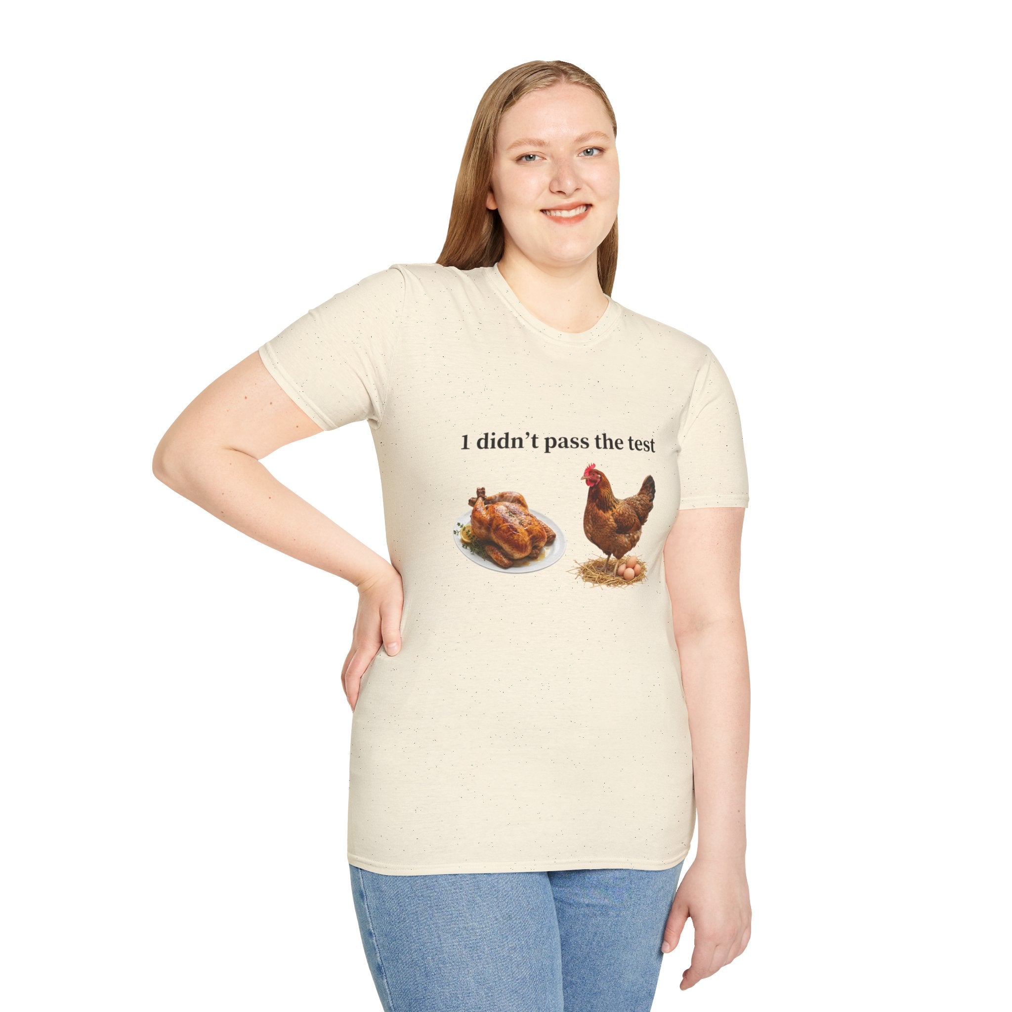 CHICKEN DIDN'T MAKE IT Unisex Soft style T-Shirt