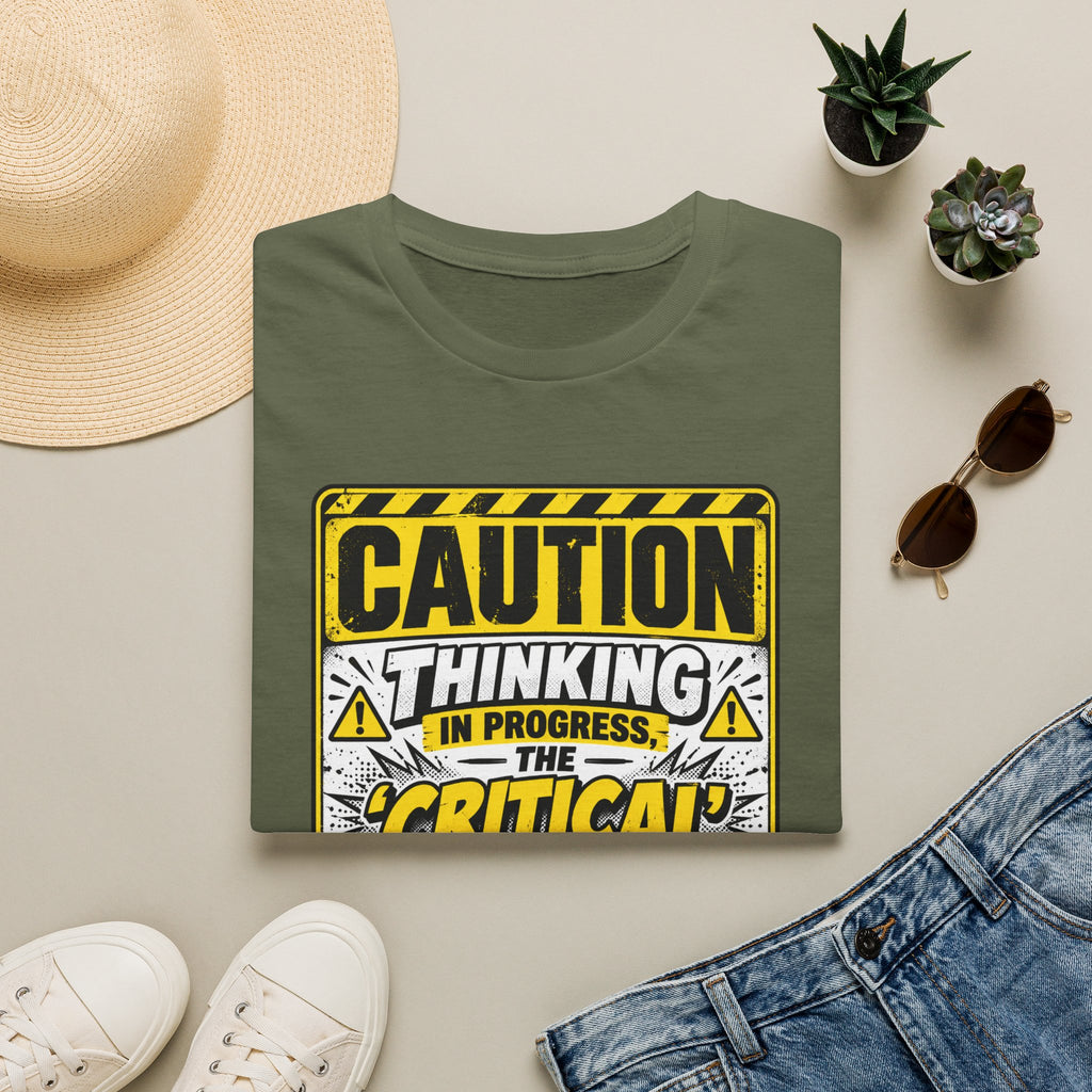 Caution Thinking in Progress Critical Kind T-Shirt