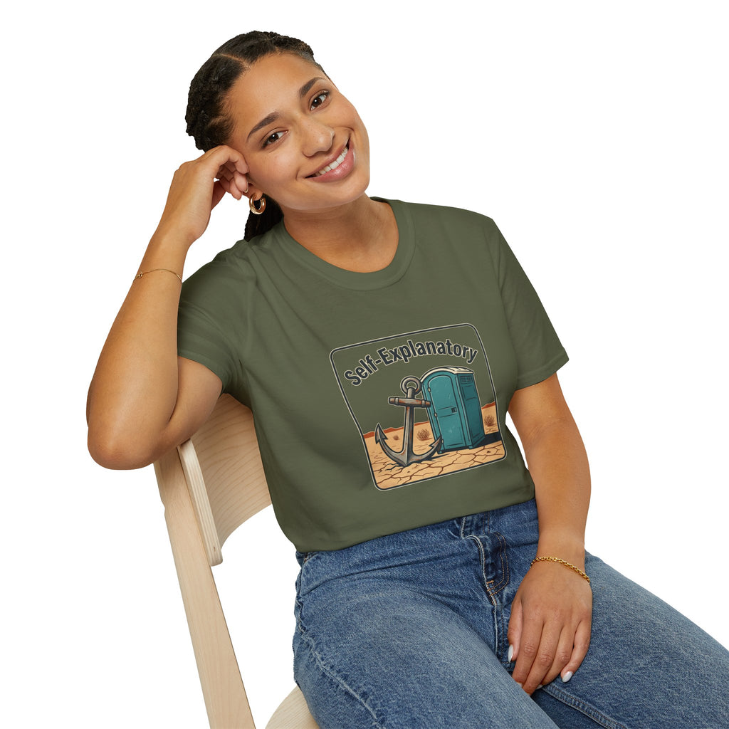 Self-Explanatory Anchor Outhouse Funny Unisex T-Shirt