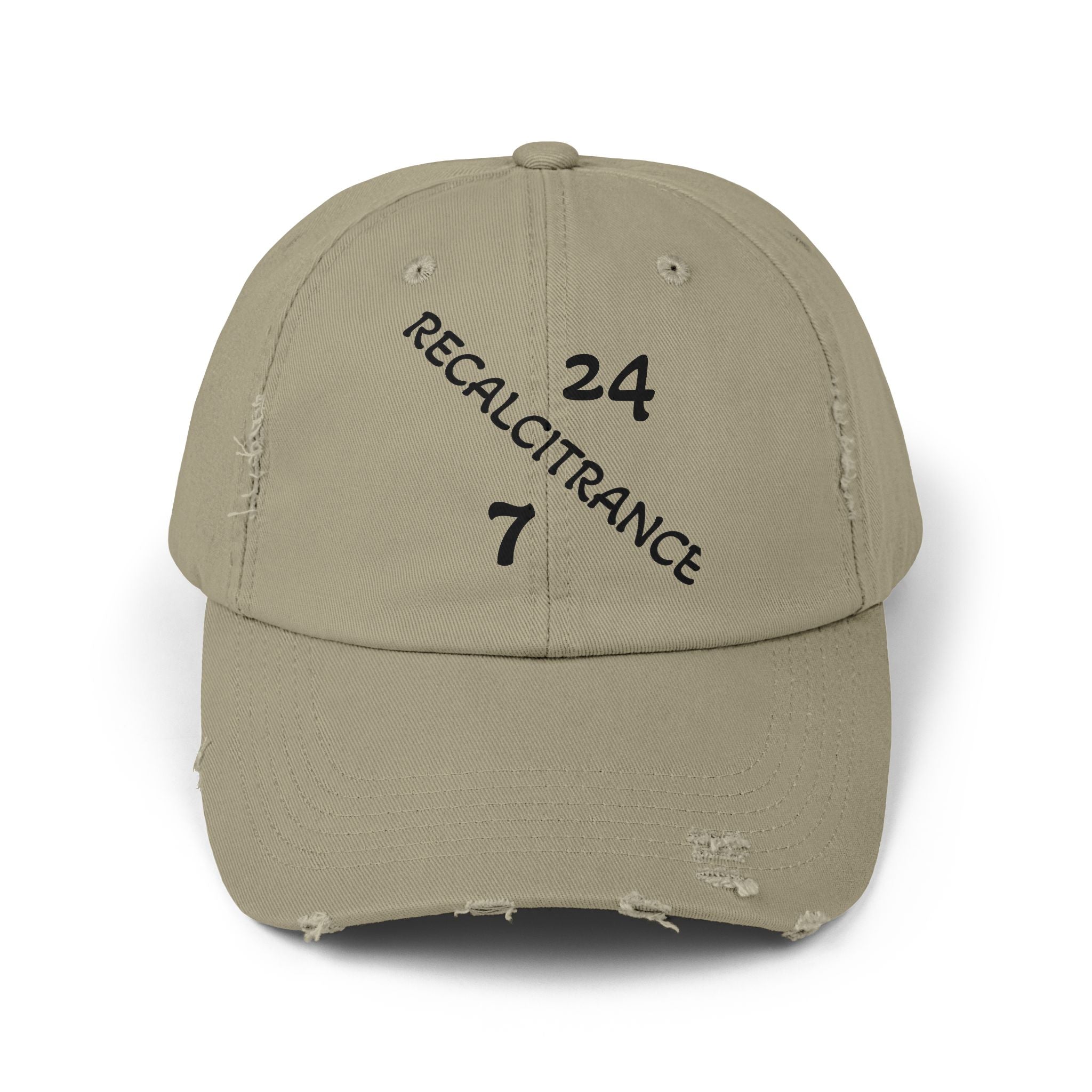 RECALCITRANCE (STUBBORN) Unisex Distressed Cap