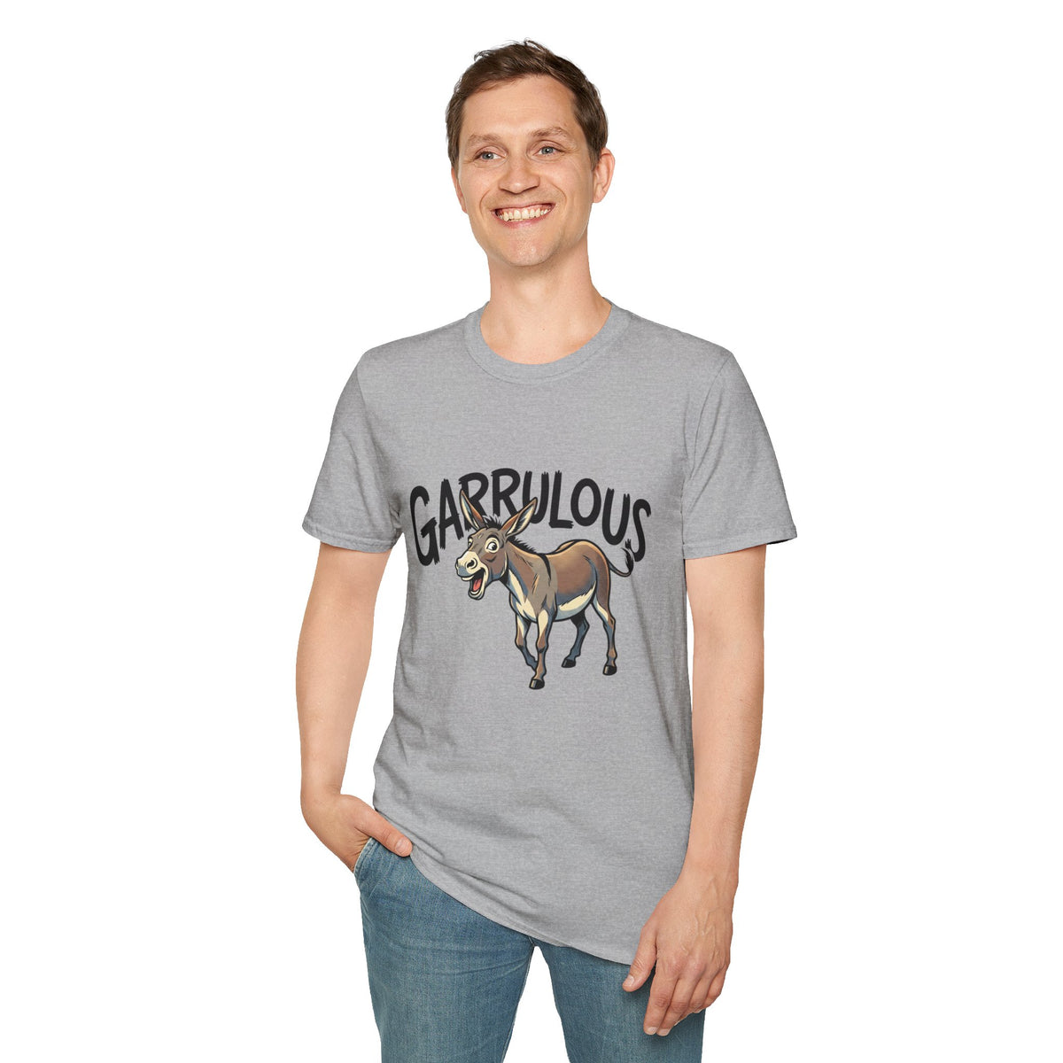 Garrulous Donkey Funny Animal T-Shirt